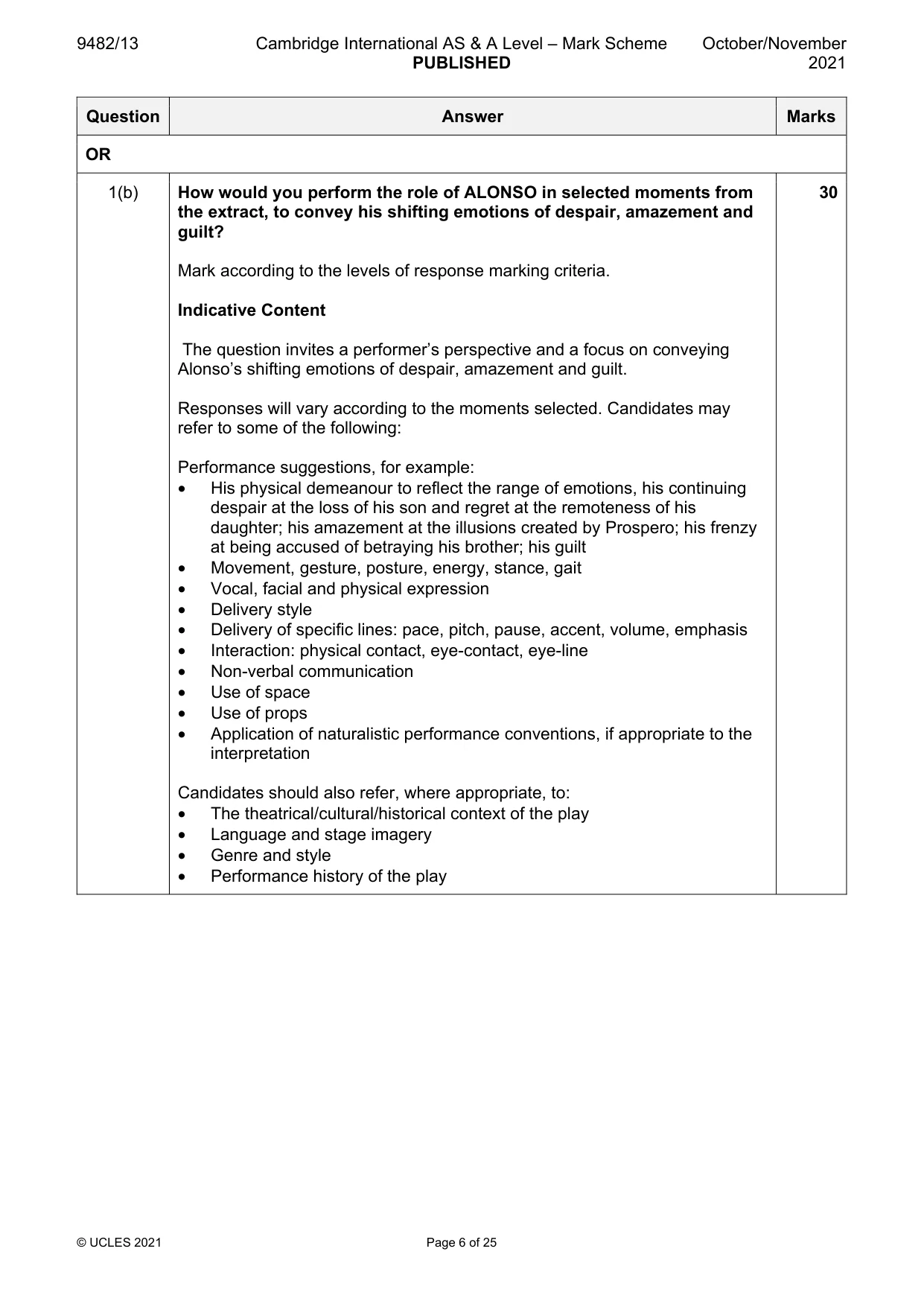 Mark scheme, page 6 of 25