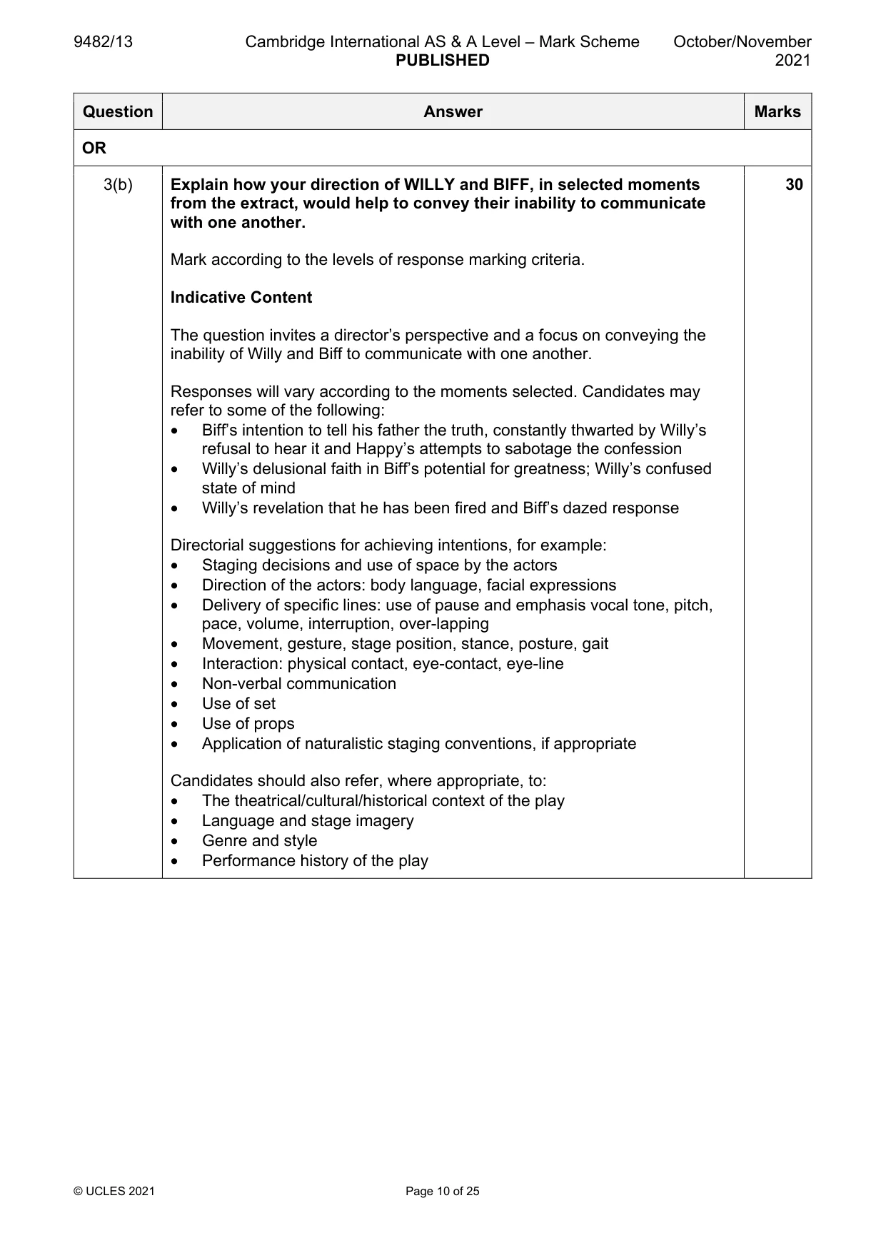 Mark scheme, page 10 of 25