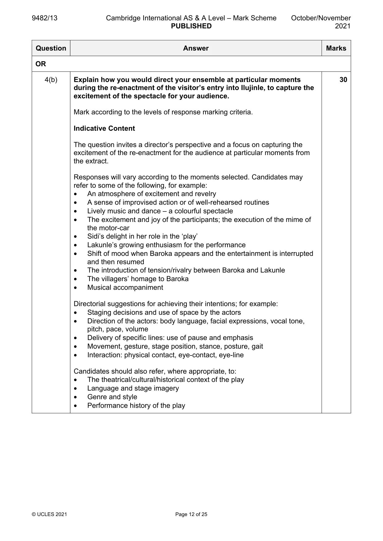 Mark scheme, page 12 of 25