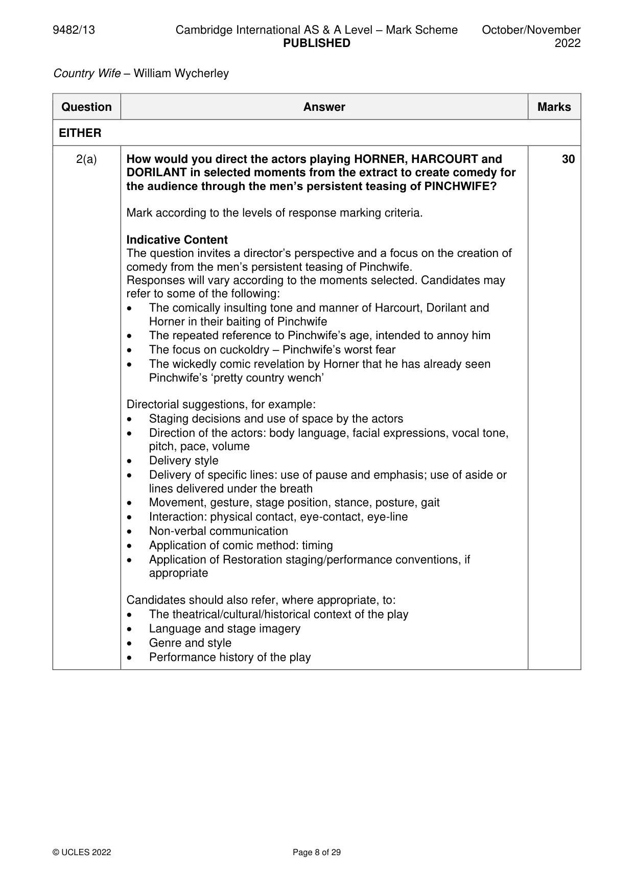 Mark scheme, page 8 of 29