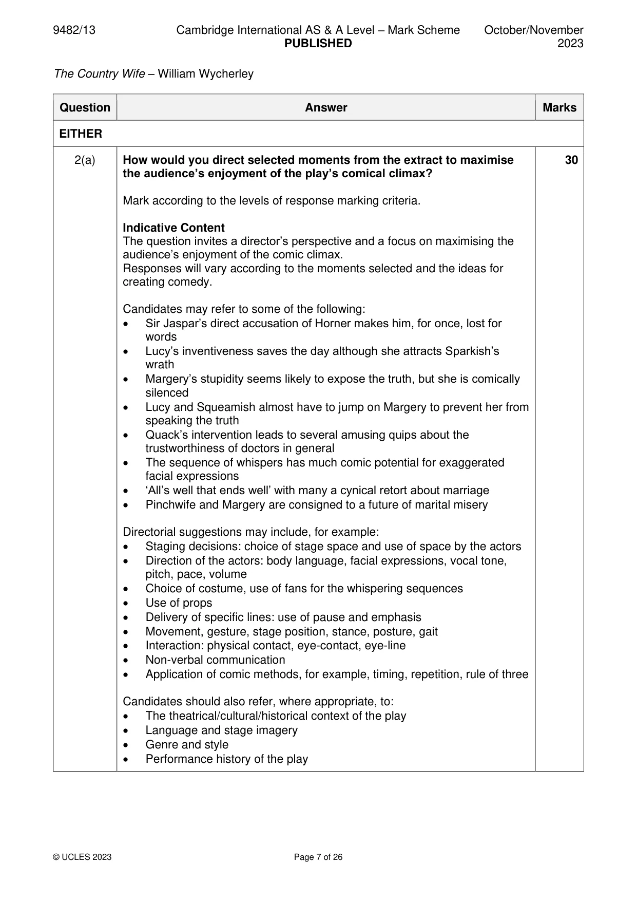 Mark scheme, page 7 of 26
