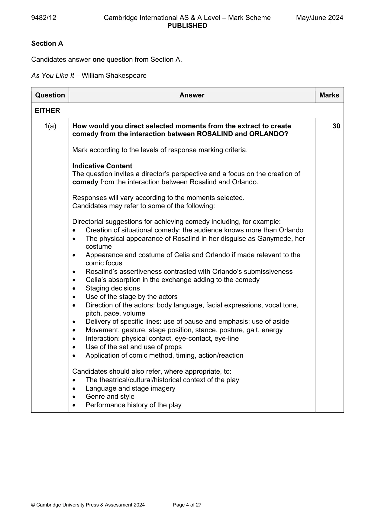 Mark scheme, page 4 of 27