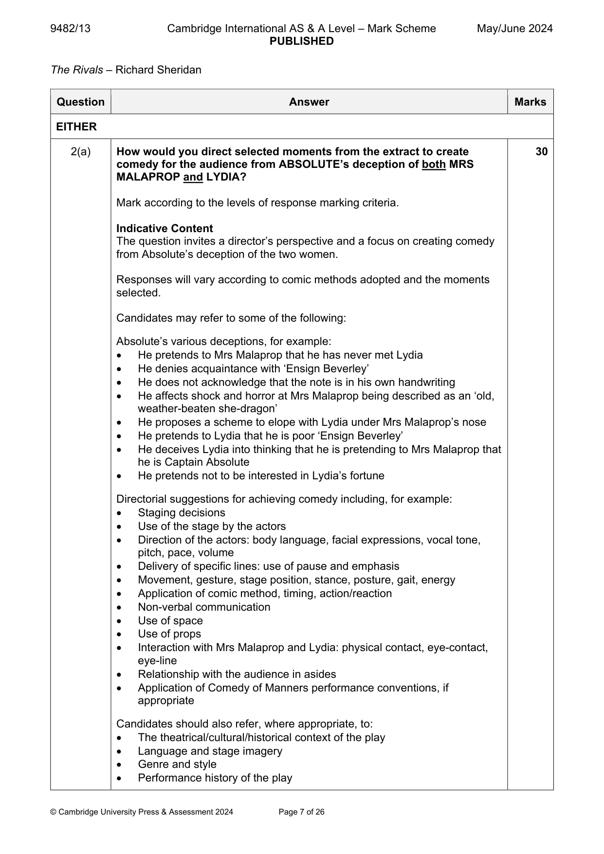 Mark scheme, page 7 of 26