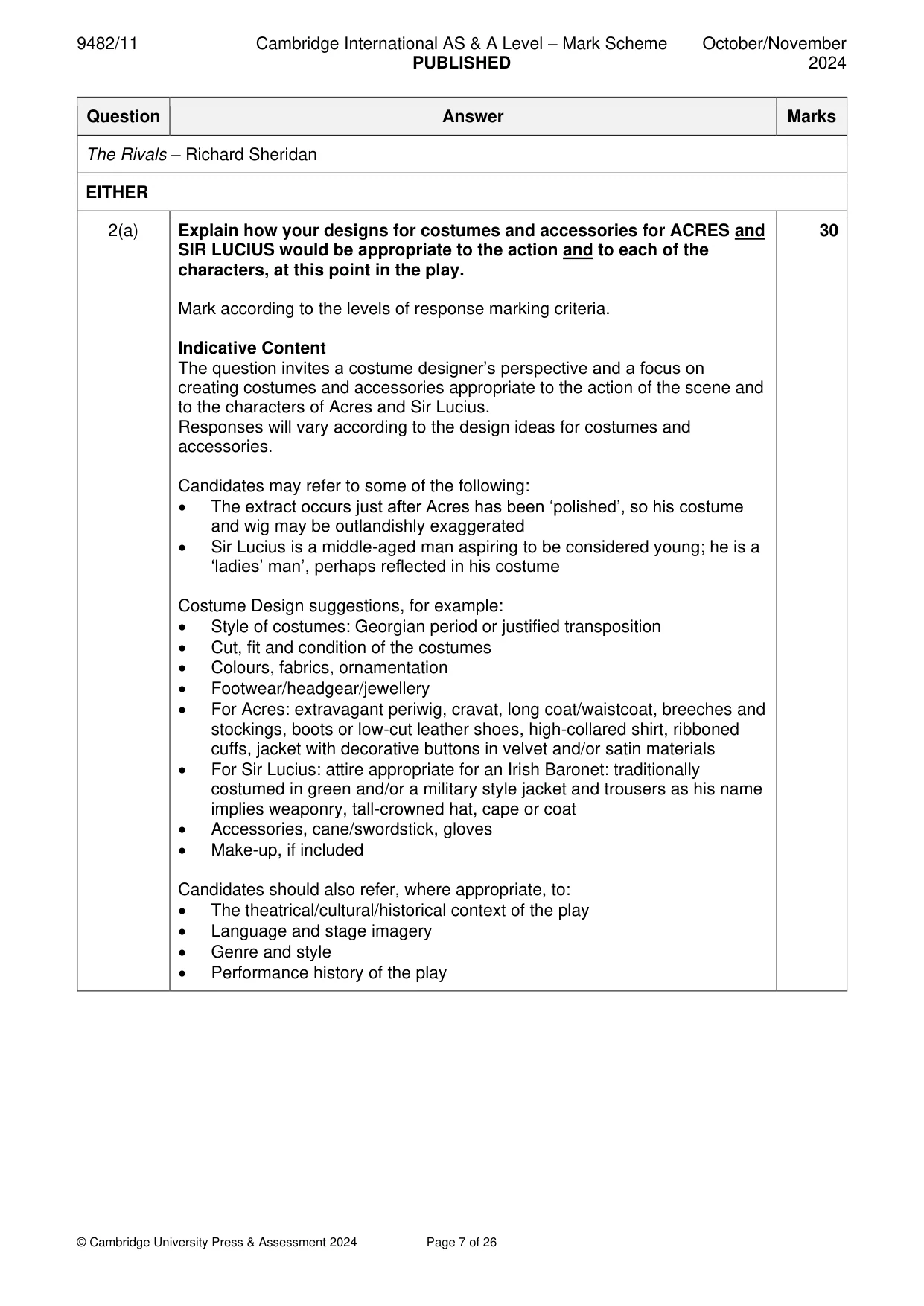 Mark scheme, page 7 of 26