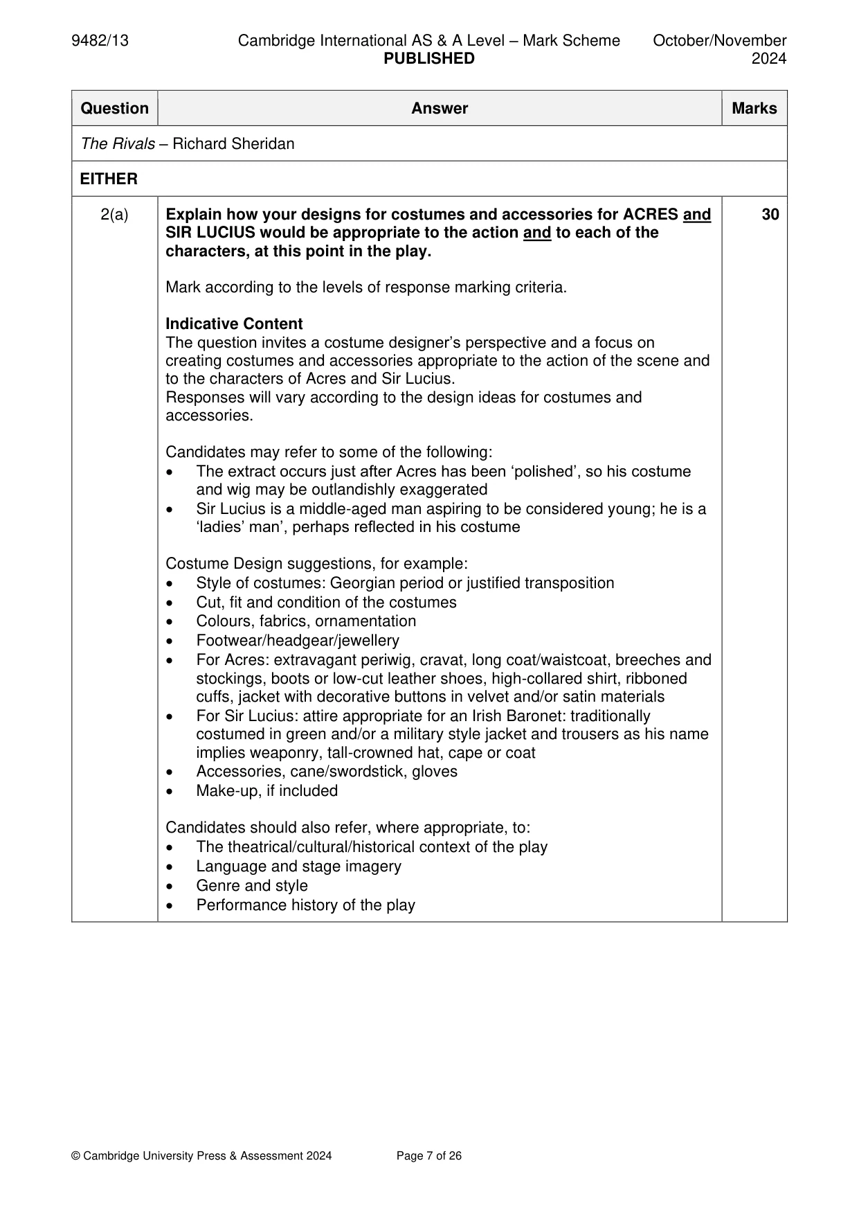 Mark scheme, page 7 of 26