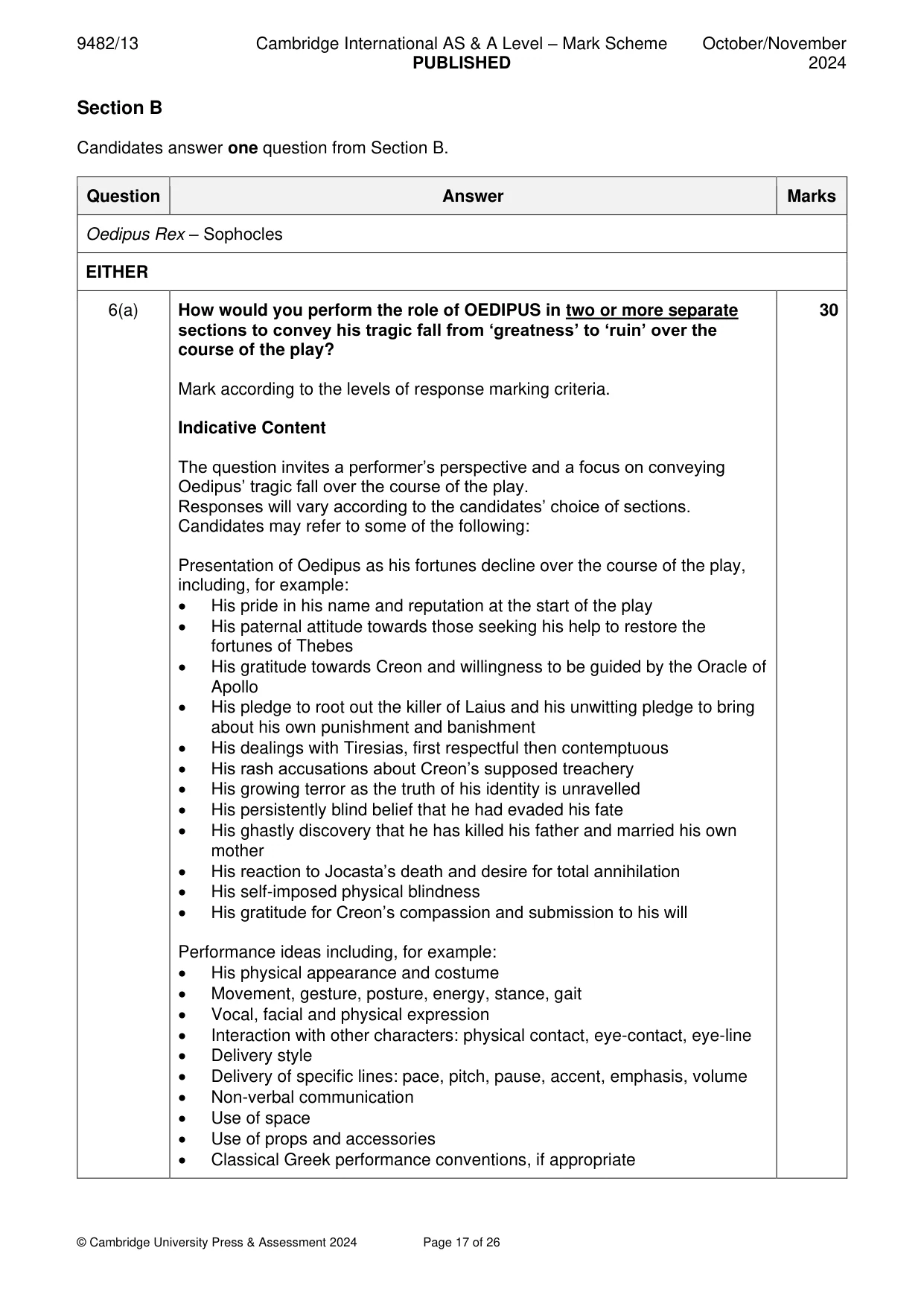 Mark scheme, page 17 of 26