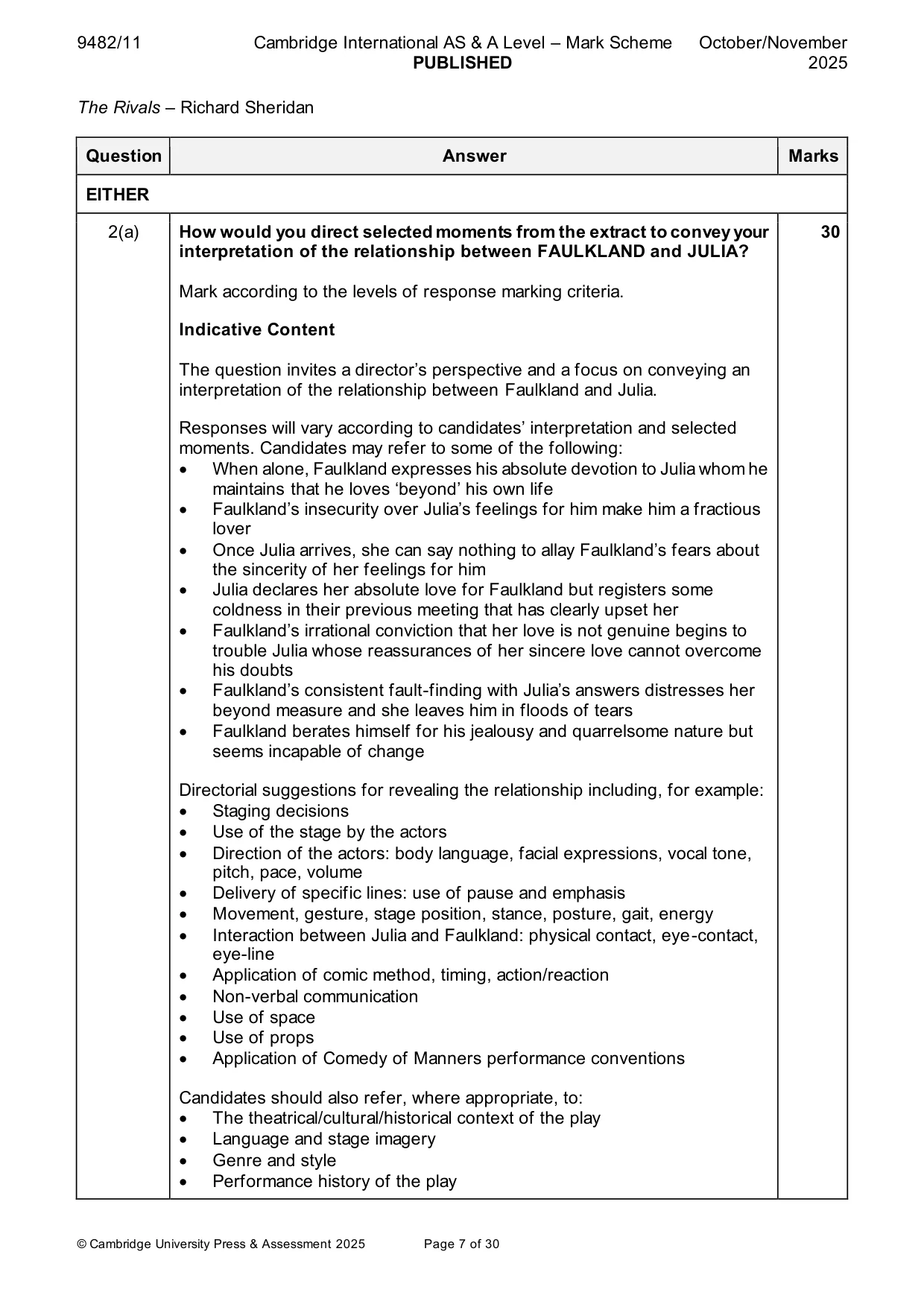 Mark scheme, page 7 of 30