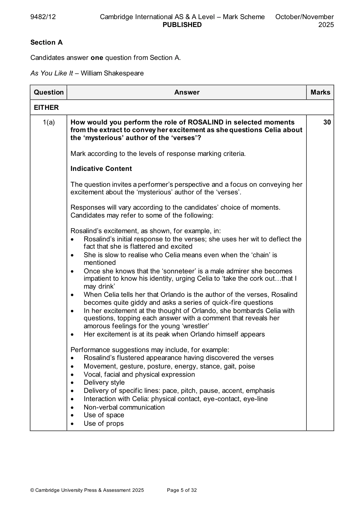 Mark scheme, page 5 of 32