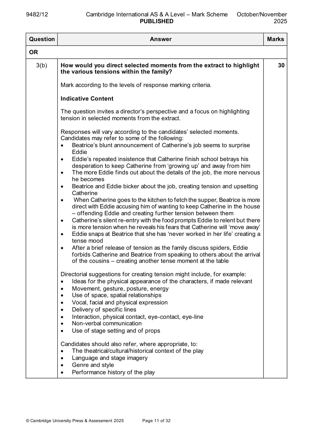 Mark scheme, page 11 of 32