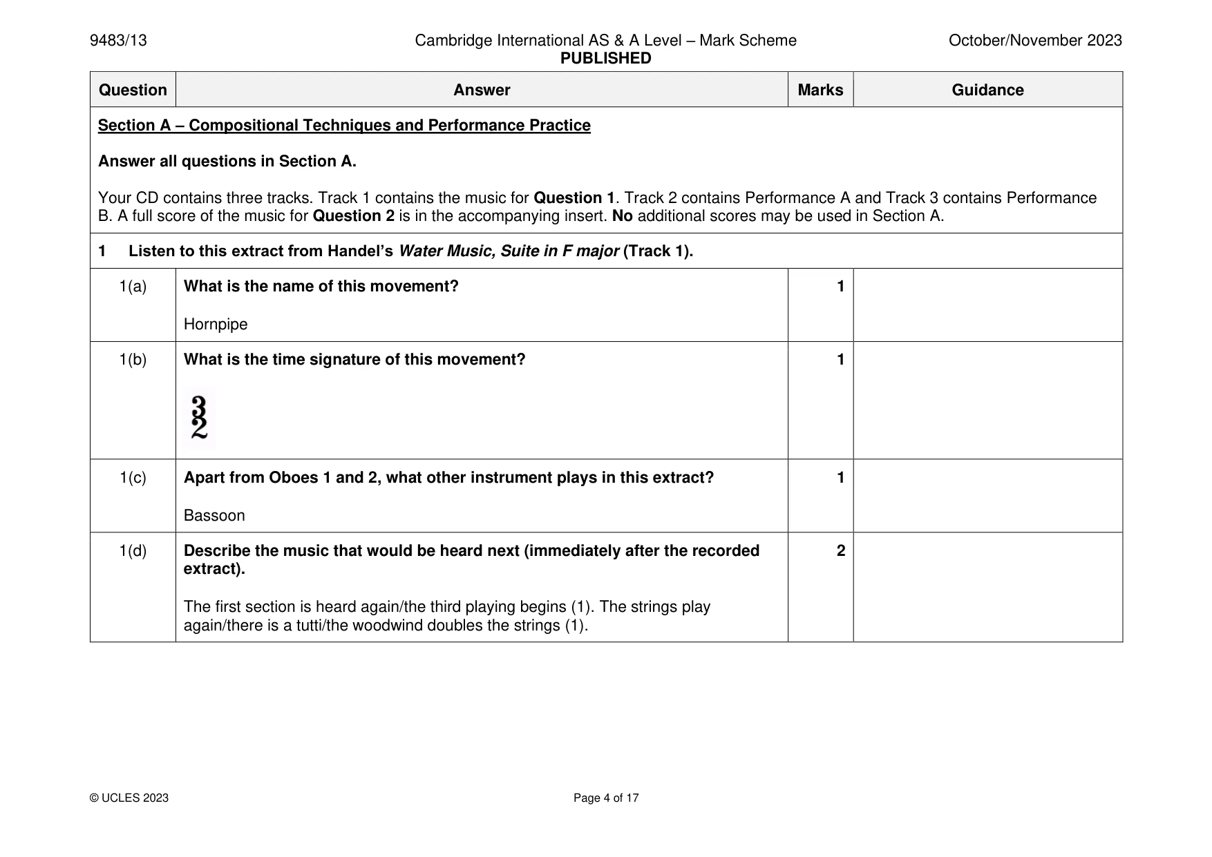 Mark scheme, page 4 of 17
