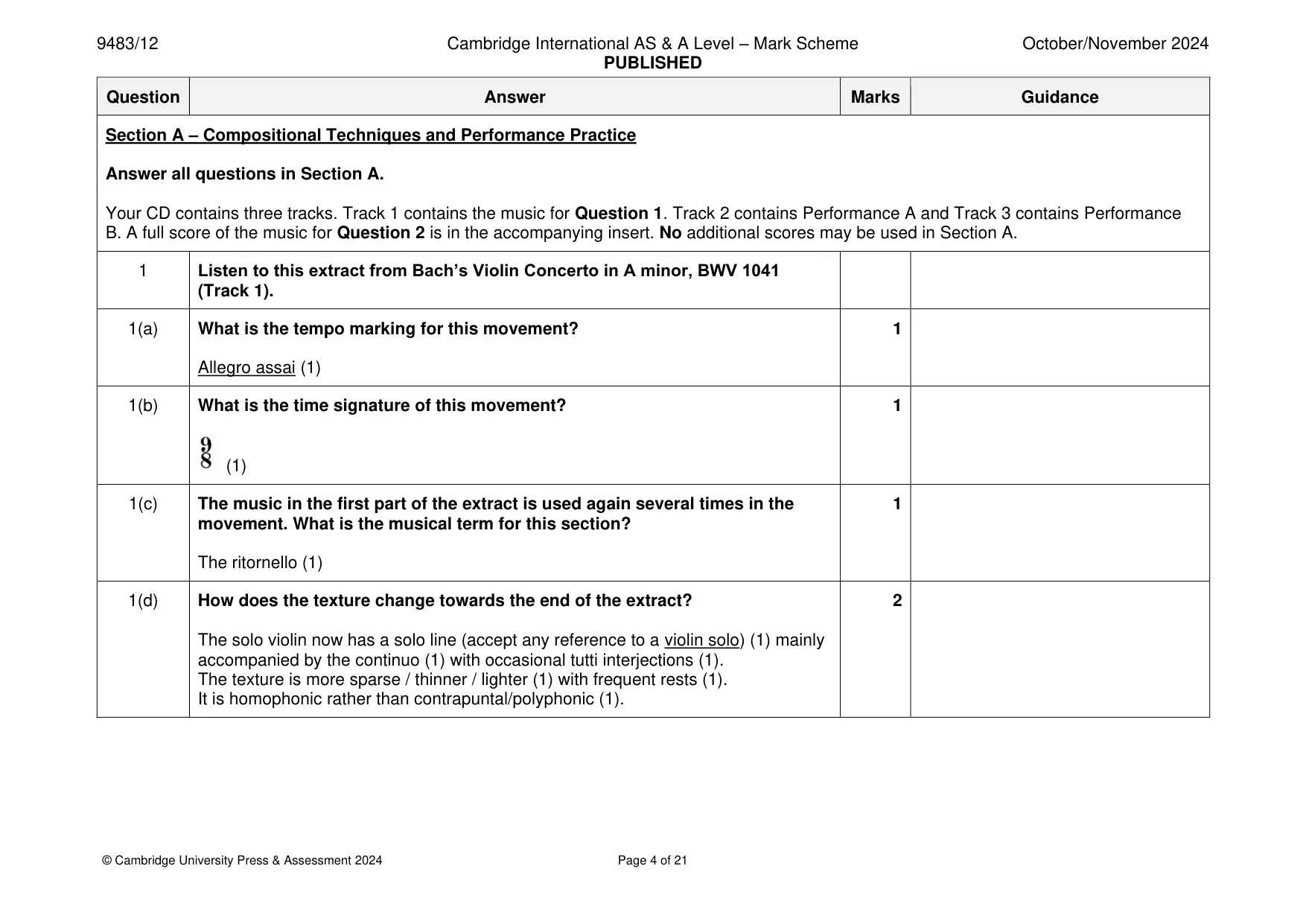 Mark scheme, page 4 of 21