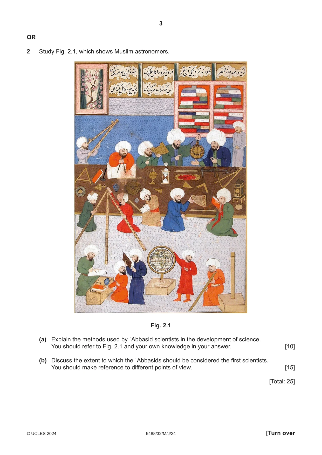 Cambridge A Level Islamic Studies 9488 2024 May/June Paper 3 · Variant 2 question paper, page 3 of 4