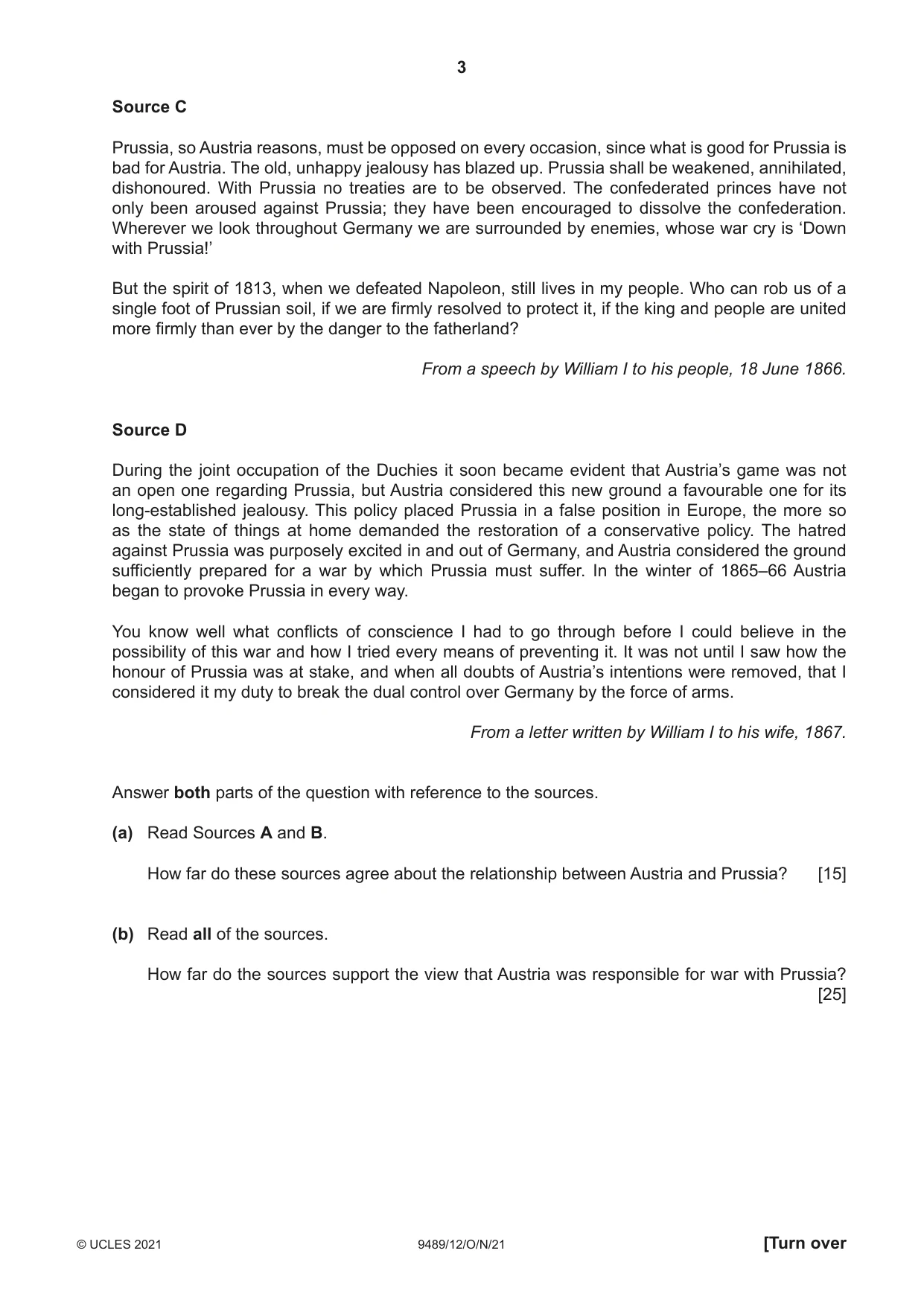 Cambridge A Level History 9489 2021 Oct/Nov Paper 1 · Variant 2 question paper, page 3 of 8
