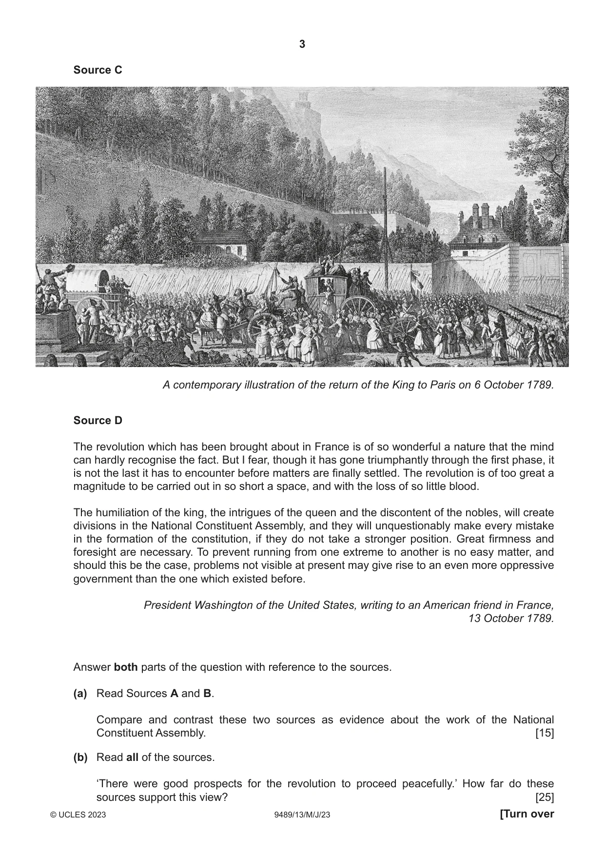 Cambridge A Level History 9489 2023 May/June Paper 1 · Variant 3 question paper, page 3 of 8