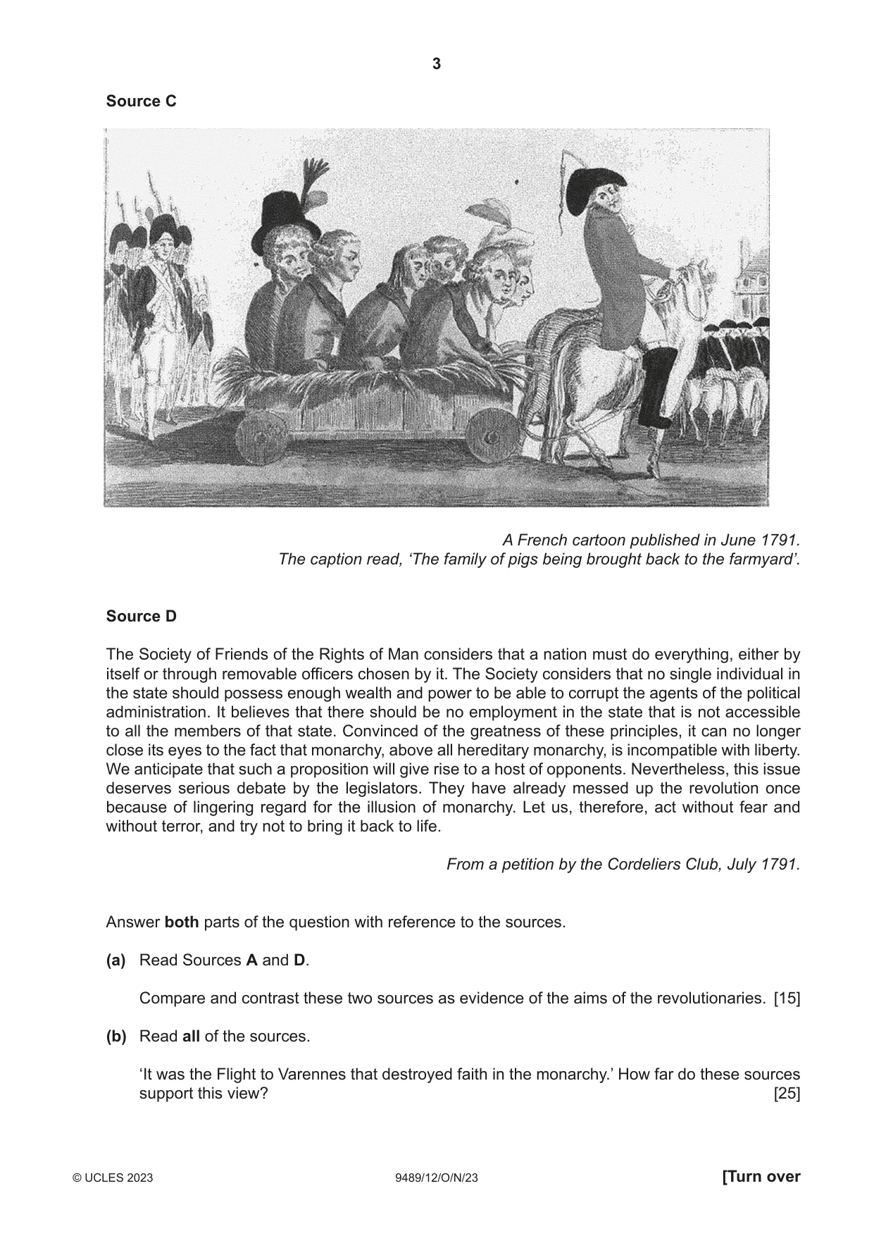 Cambridge A Level History 9489 2023 Oct/Nov Paper 1 · Variant 2 question paper, page 3 of 8