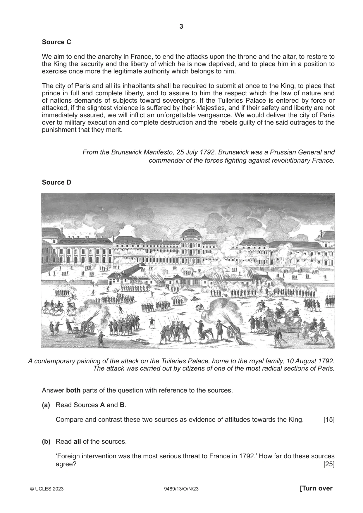 Cambridge A Level History 9489 2023 Oct/Nov Paper 1 · Variant 3 question paper, page 3 of 8
