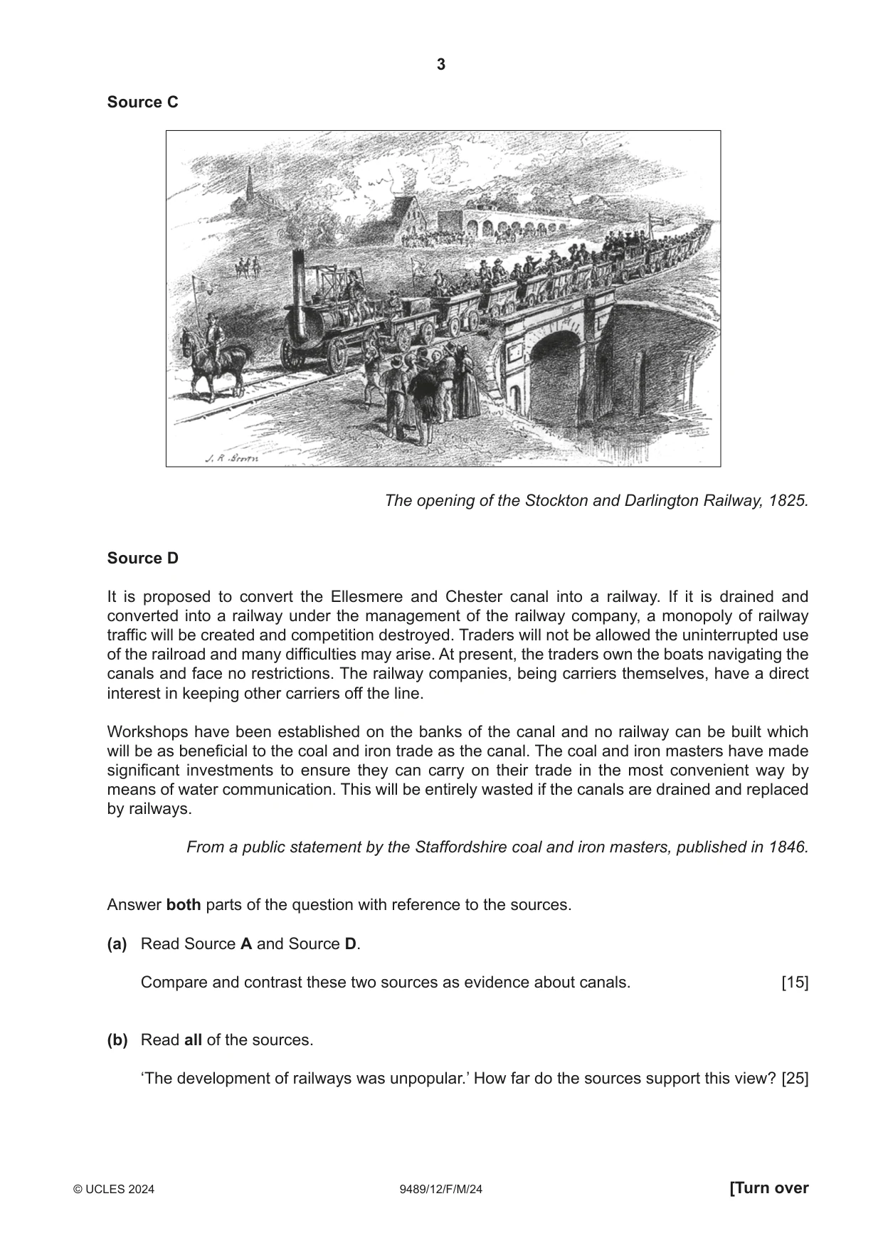 Cambridge A Level History 9489 2024 Feb/March Paper 1 · Variant 2 question paper, page 3 of 8