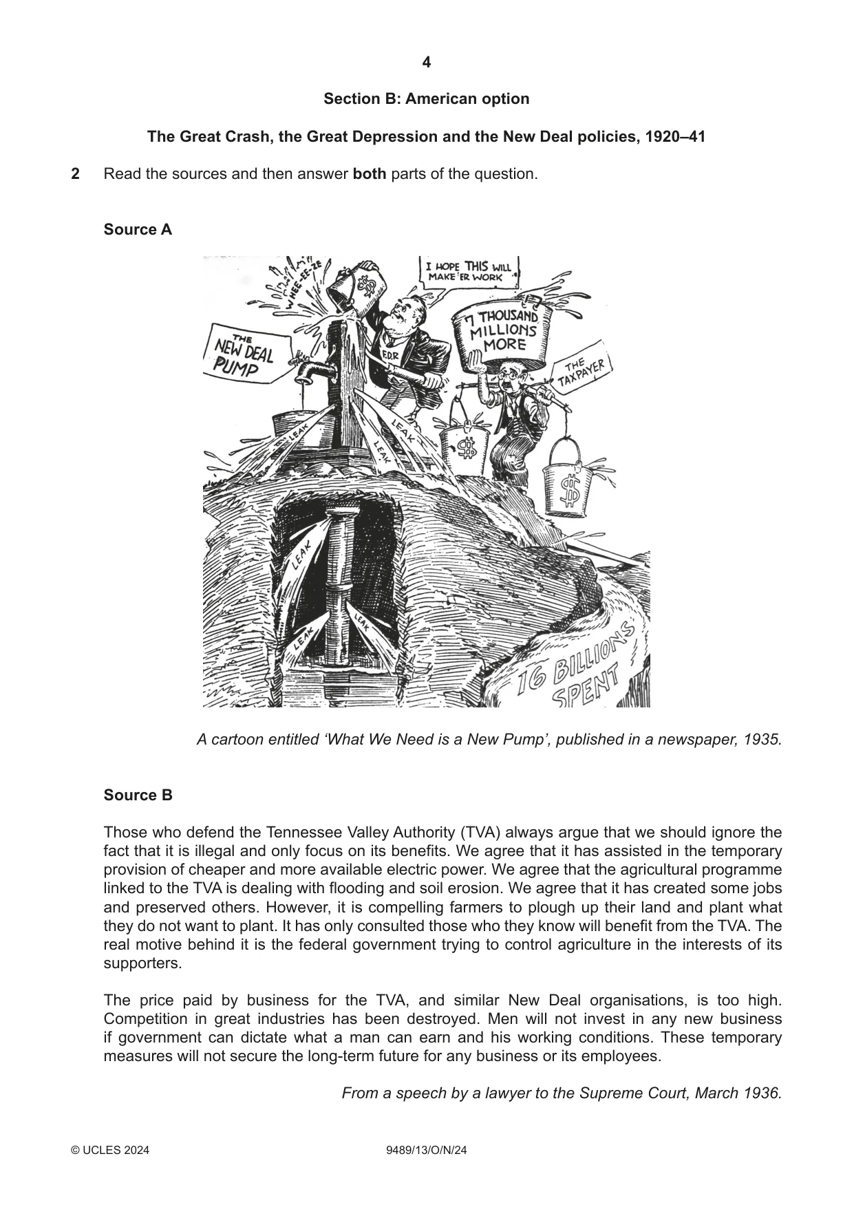 Cambridge A Level History 9489 2024 Oct/Nov Paper 1 · Variant 3 question paper, page 4 of 8