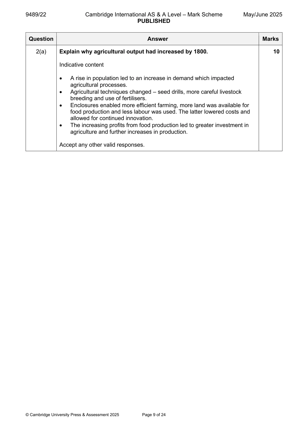 Mark scheme, page 9 of 24