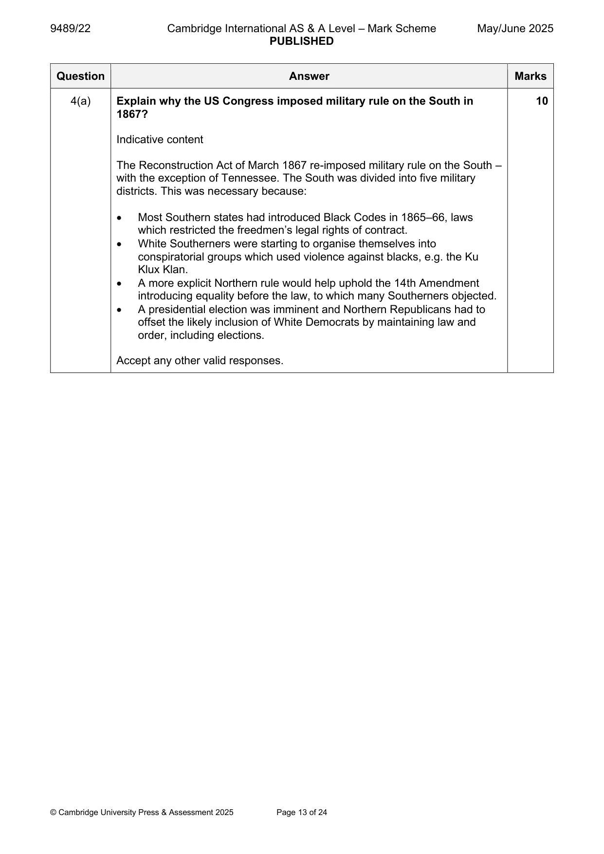 Mark scheme, page 13 of 24
