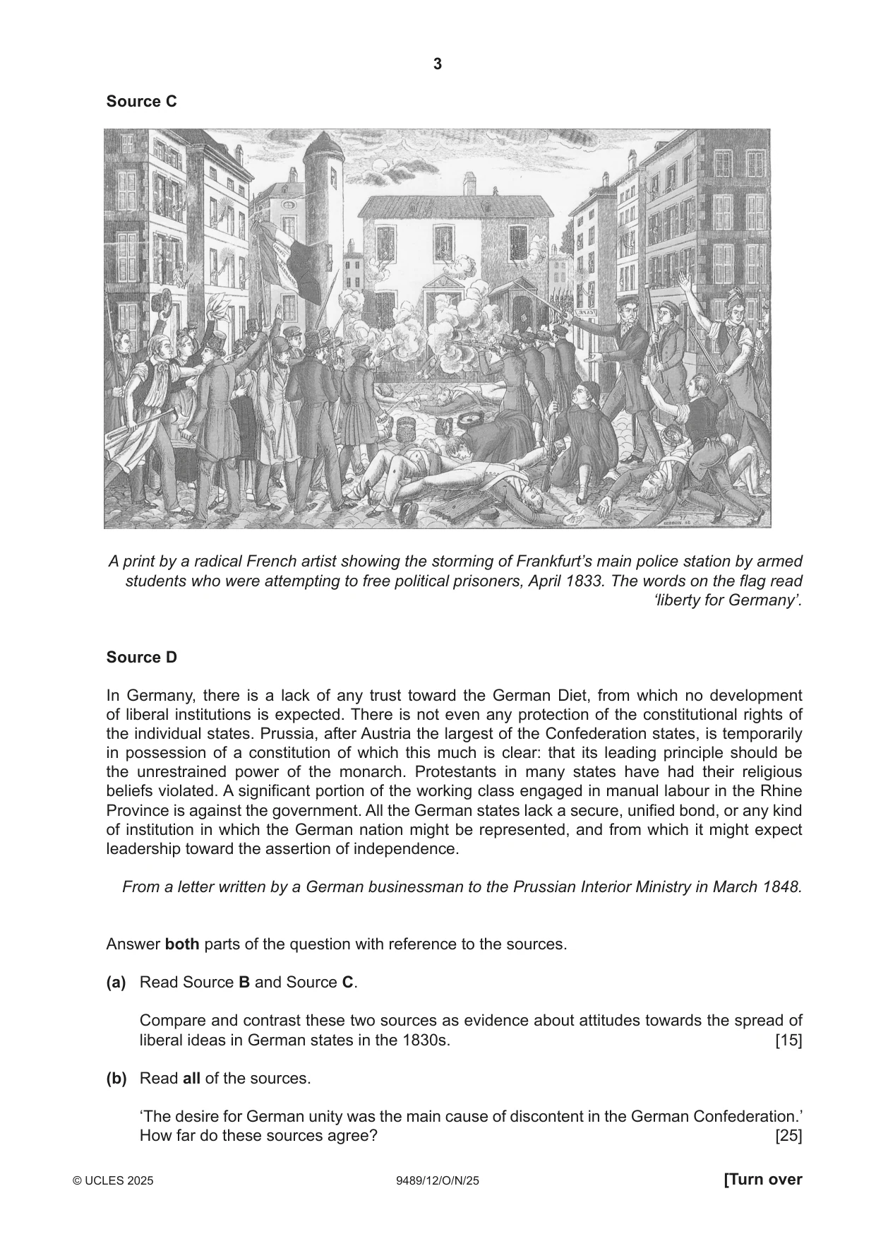 Cambridge A Level History 9489 2025 Oct/Nov Paper 1 · Variant 2 question paper, page 3 of 8