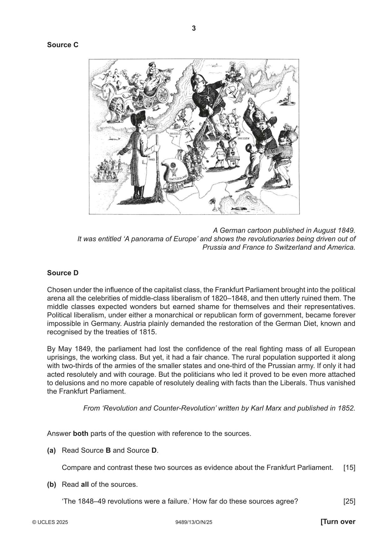 Cambridge A Level History 9489 2025 Oct/Nov Paper 1 · Variant 3 question paper, page 3 of 8
