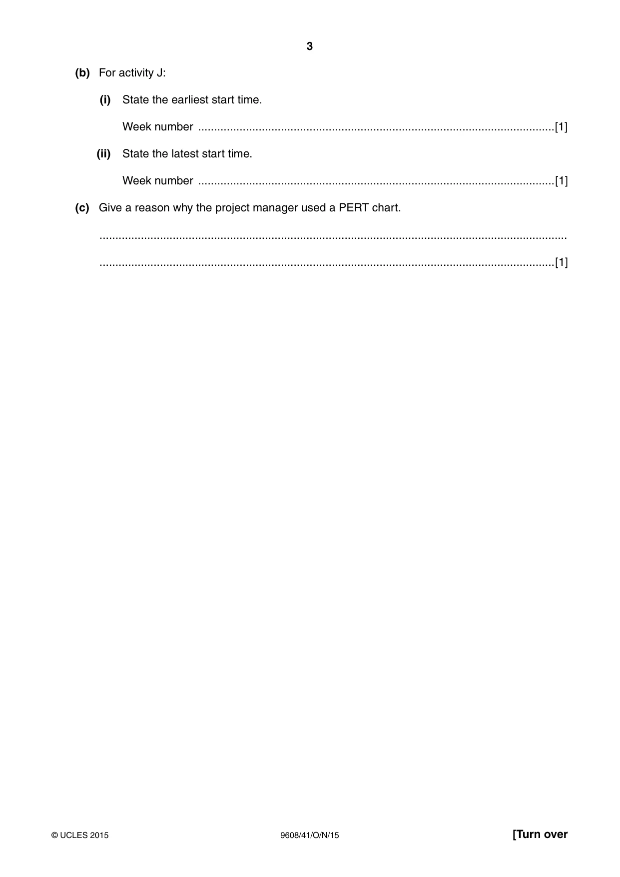 Cambridge A Level Computer Science 9608 2015 Oct/Nov Paper 4 · Variant 1 question paper, page 3 of 16