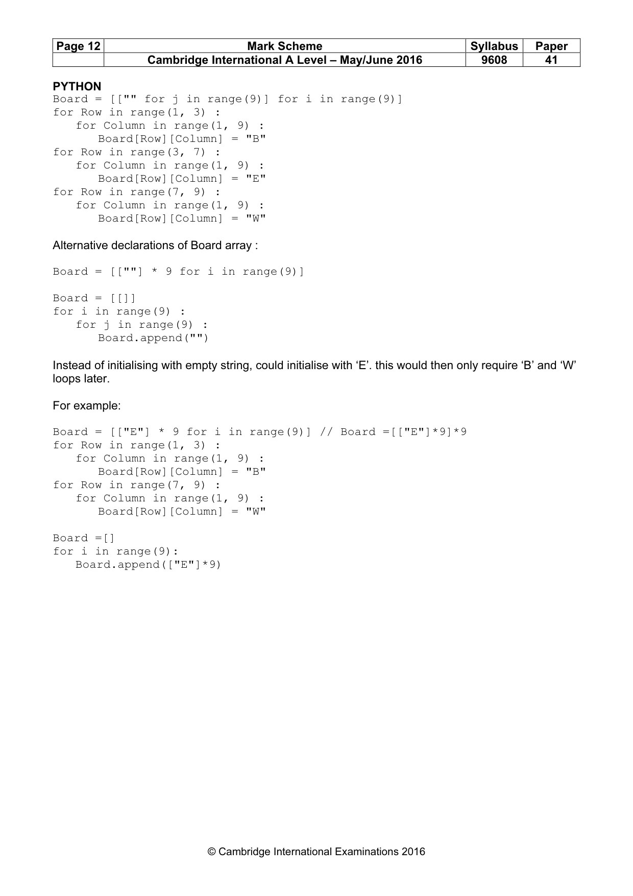 Mark scheme, page 12 of 15