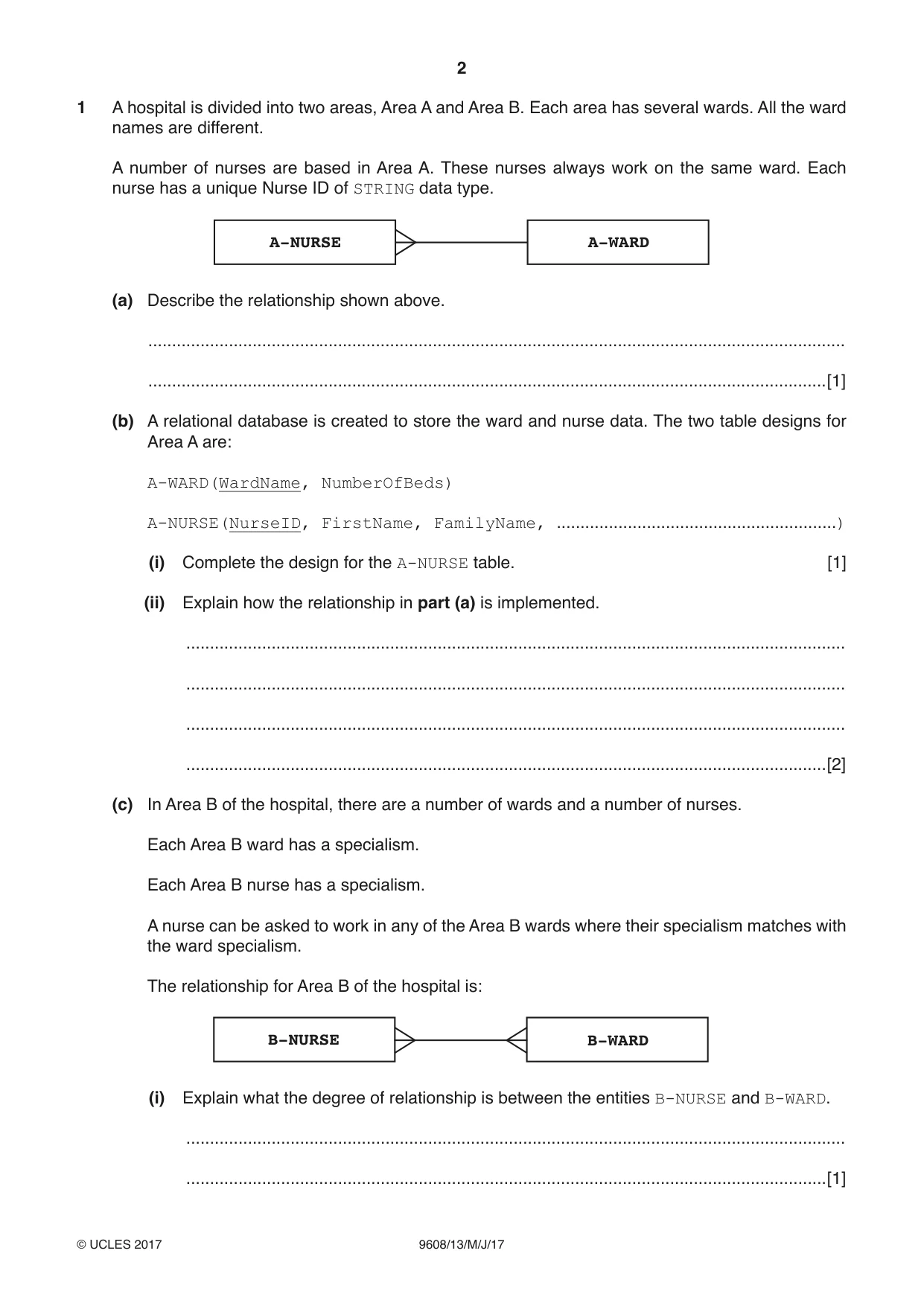 Cambridge A Level Computer Science 9608 2017 May/June Paper 1 · Variant 3 question paper, page 2 of 16