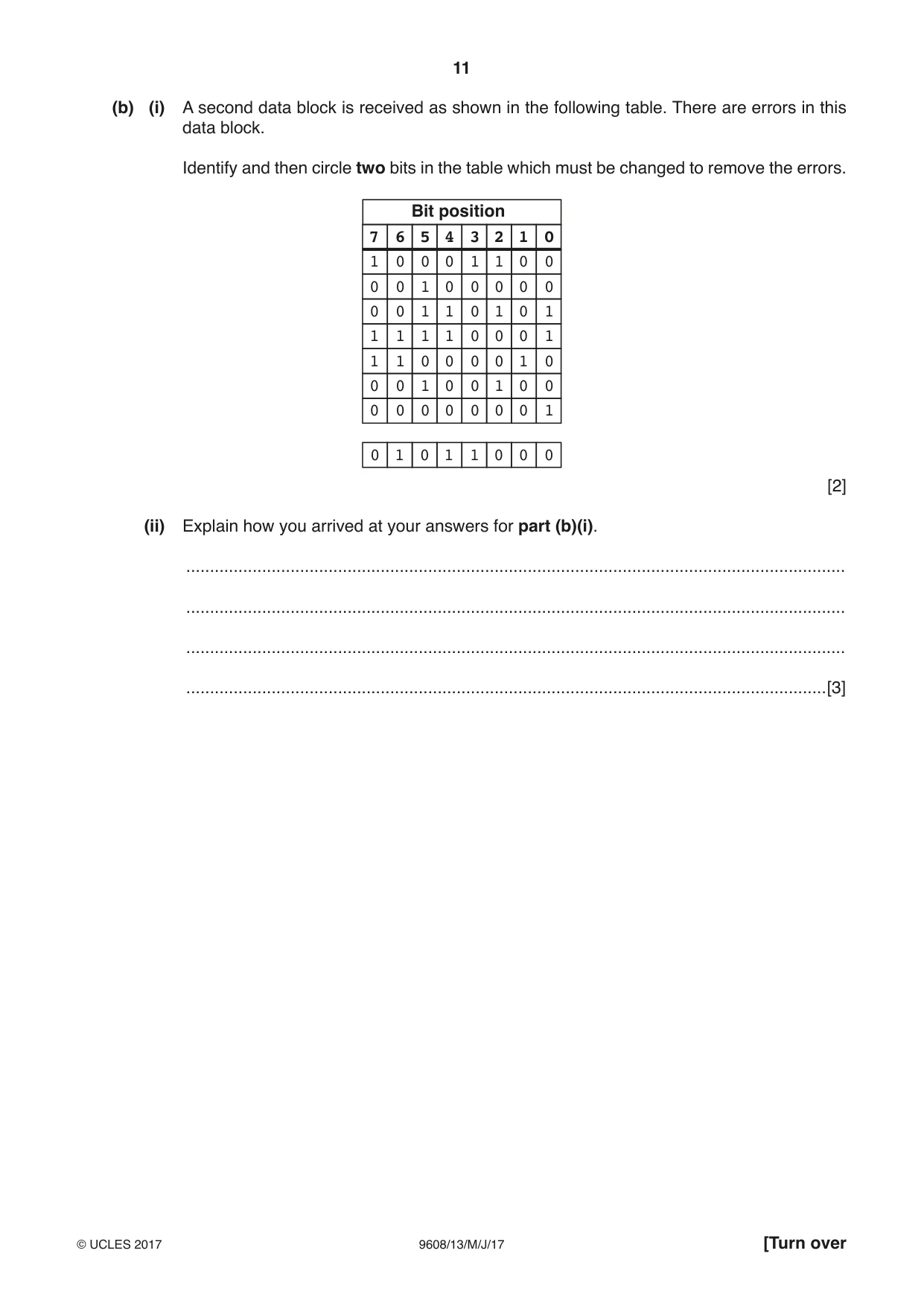 Cambridge A Level Computer Science 9608 2017 May/June Paper 1 · Variant 3 question paper, page 11 of 16