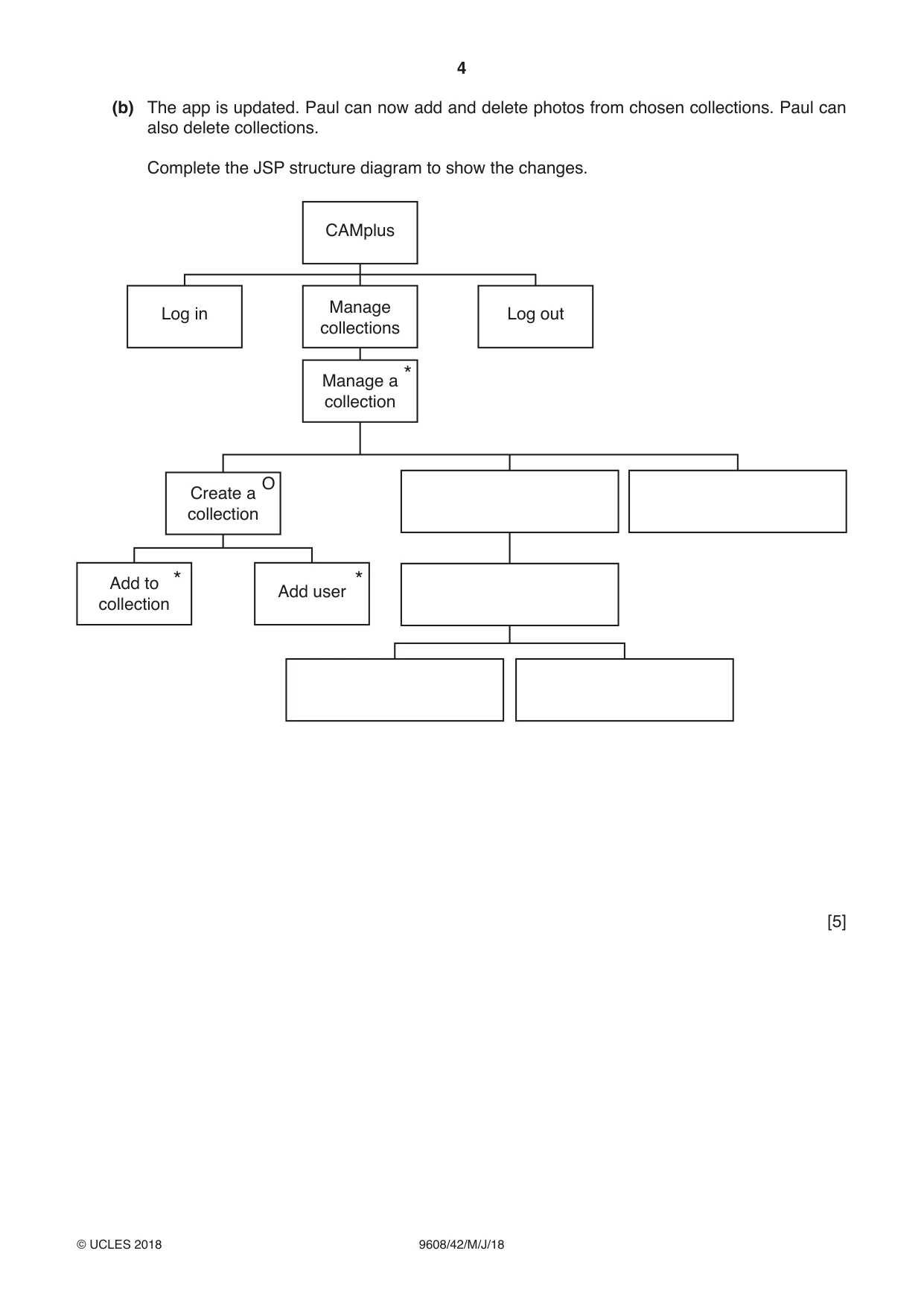 Cambridge A Level Computer Science 9608 2018 May/June Paper 4 · Variant 2 question paper, page 4 of 24