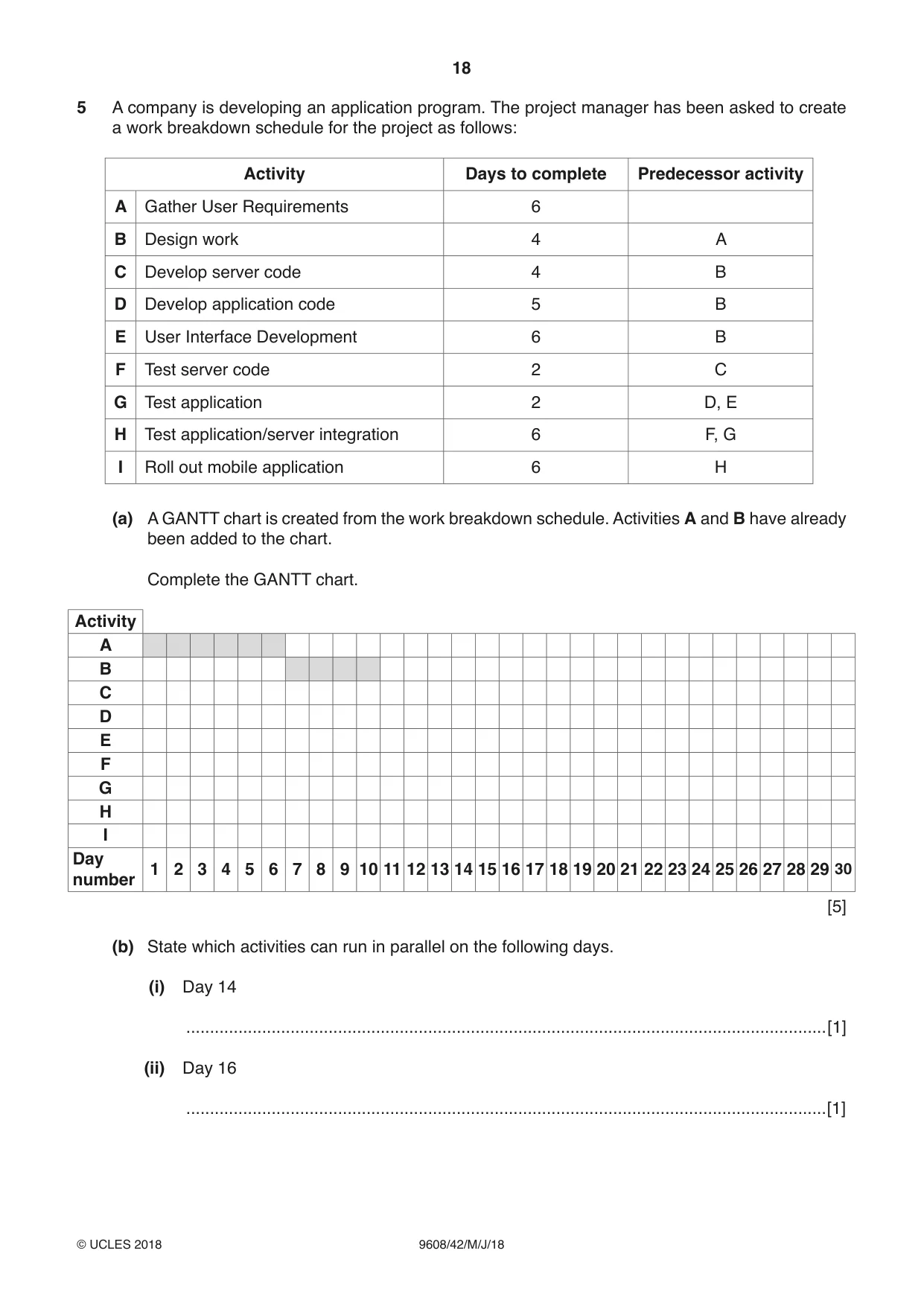 Cambridge A Level Computer Science 9608 2018 May/June Paper 4 · Variant 2 question paper, page 18 of 24