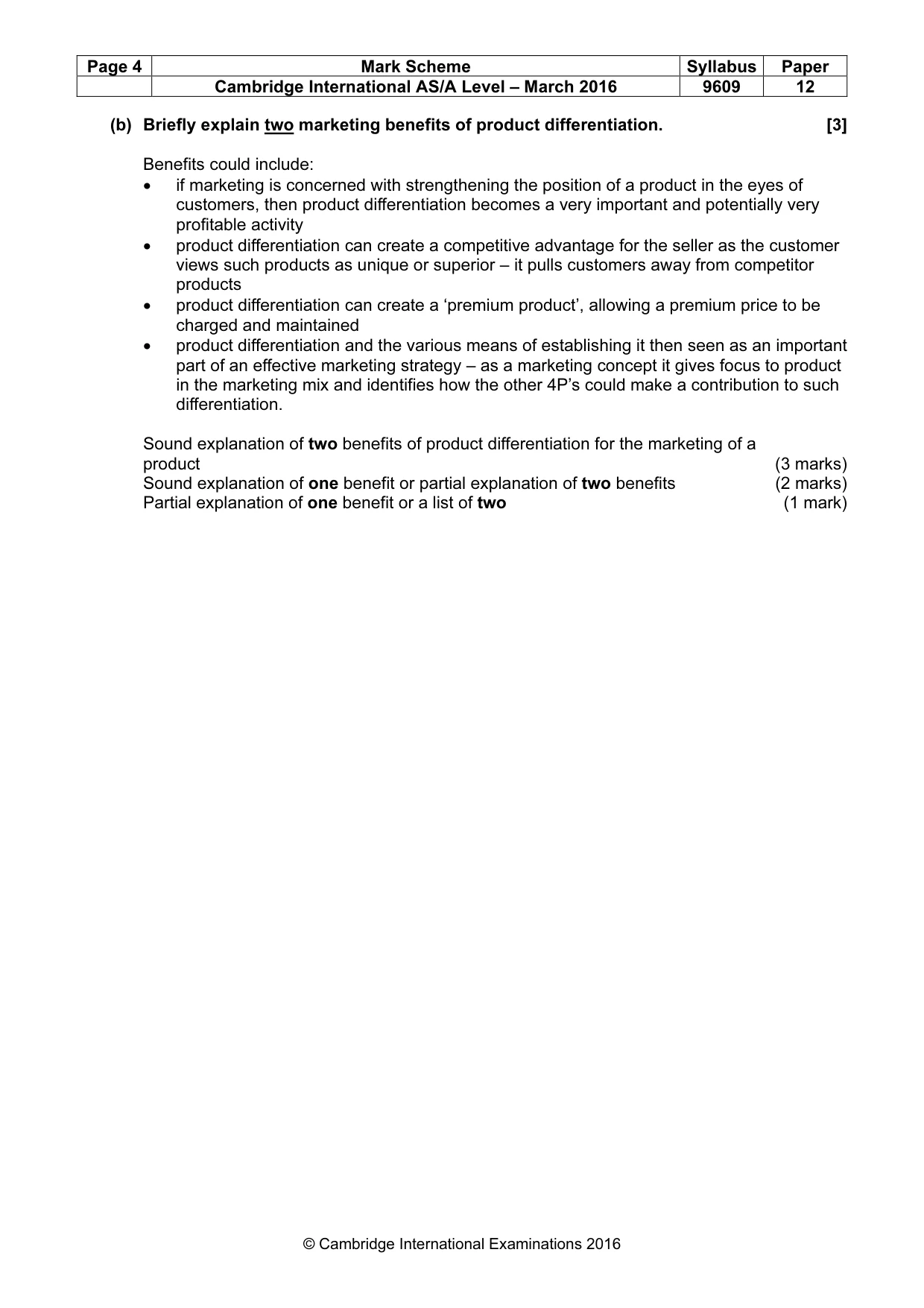 Mark scheme, page 4 of 9