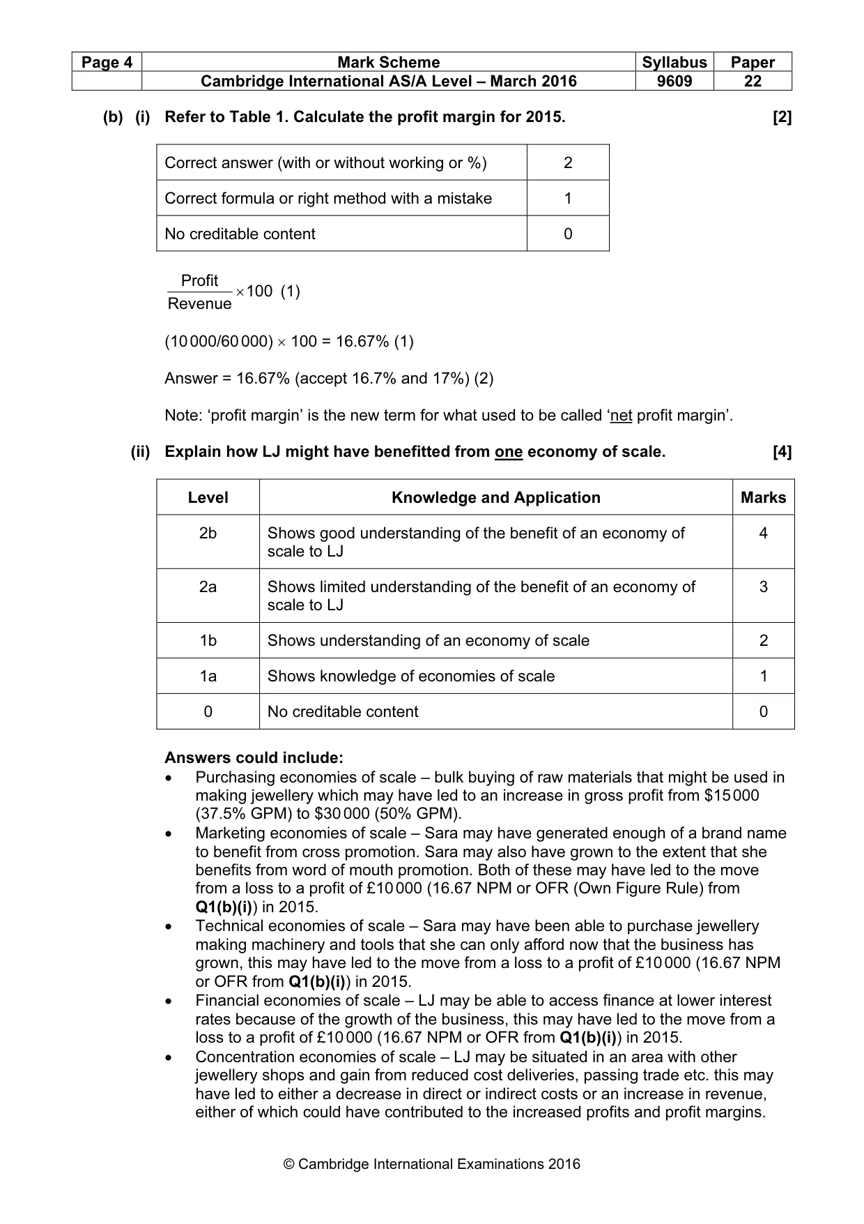 Mark scheme, page 4 of 12