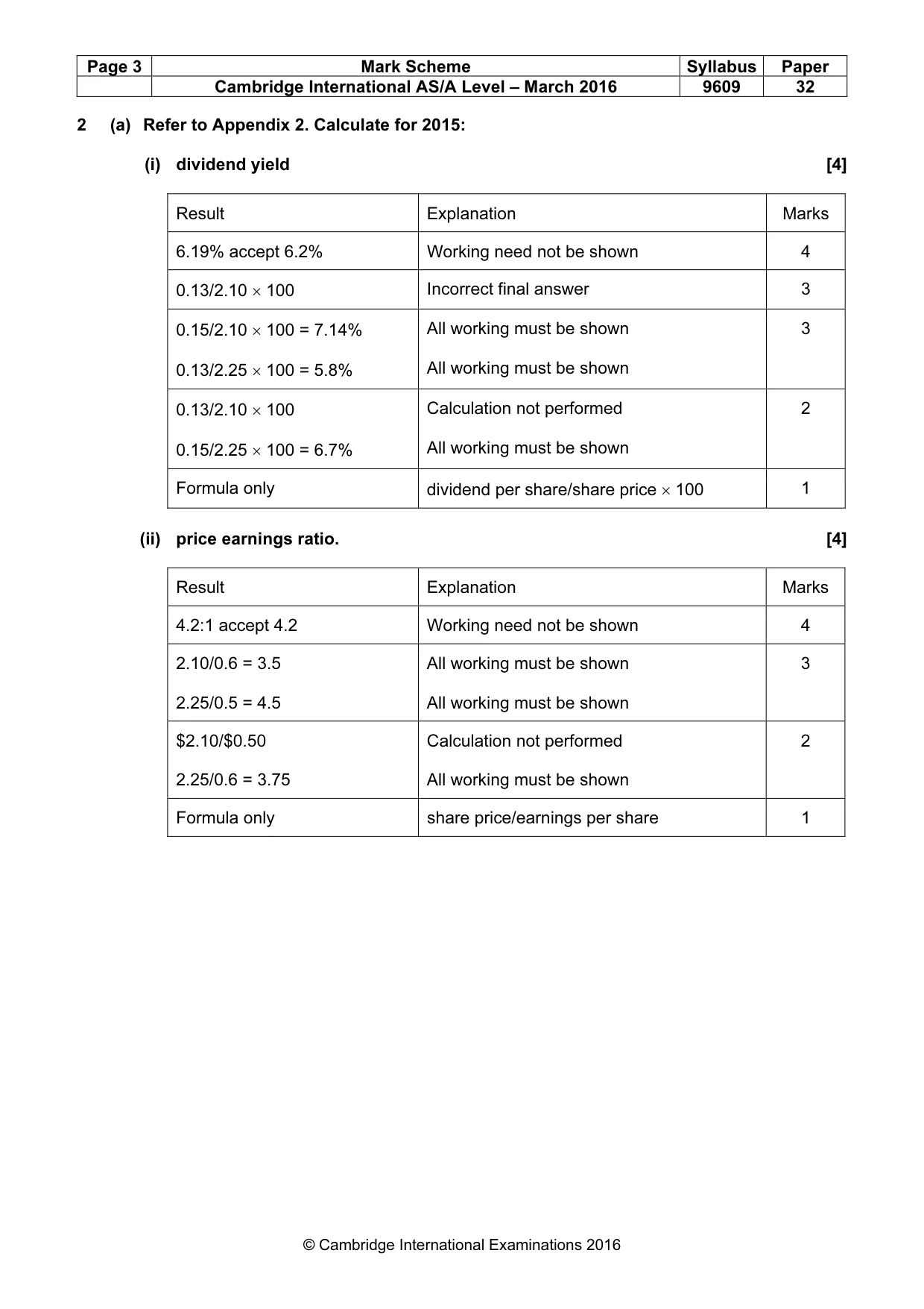 Mark scheme, page 3 of 11