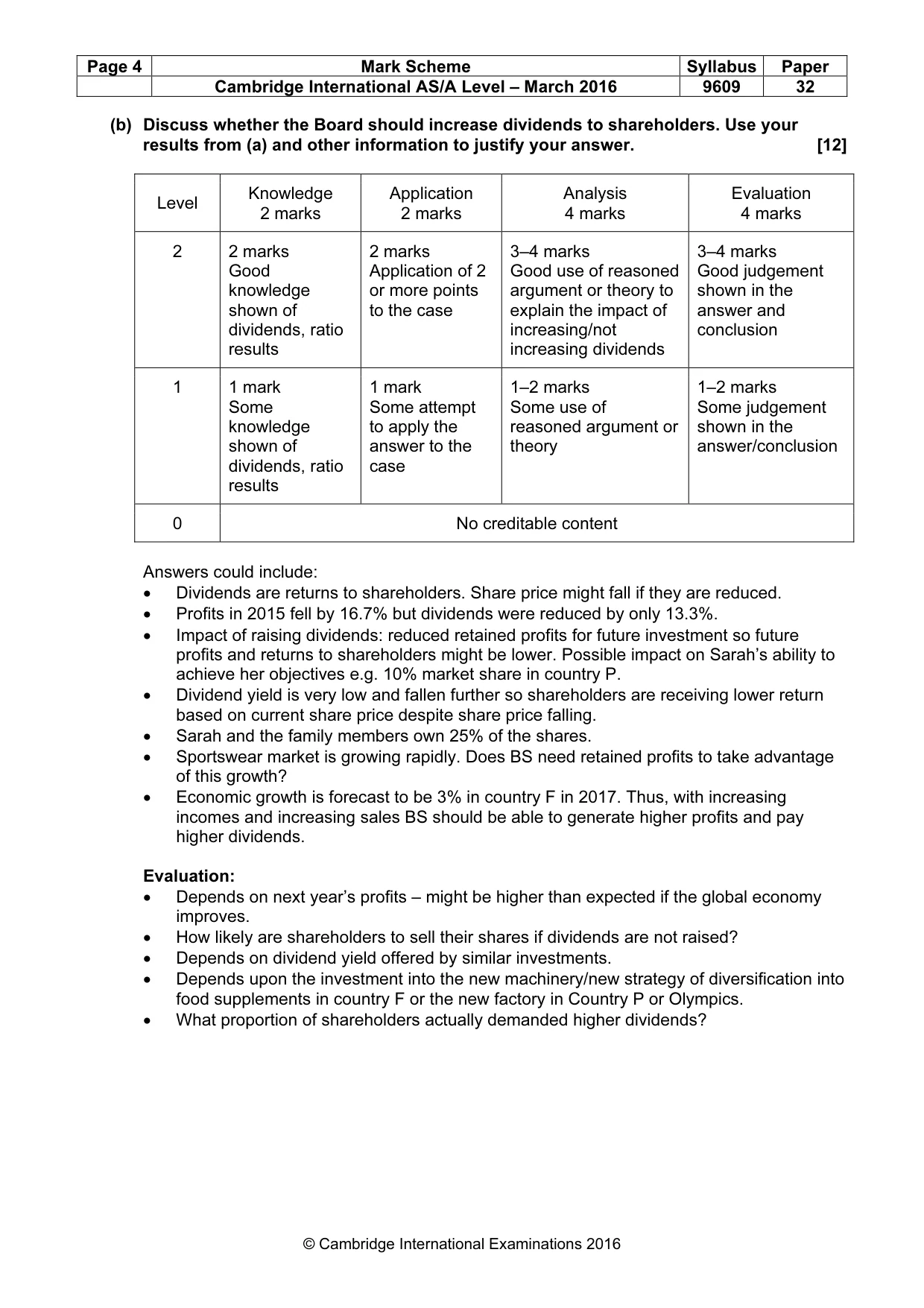 Mark scheme, page 4 of 11