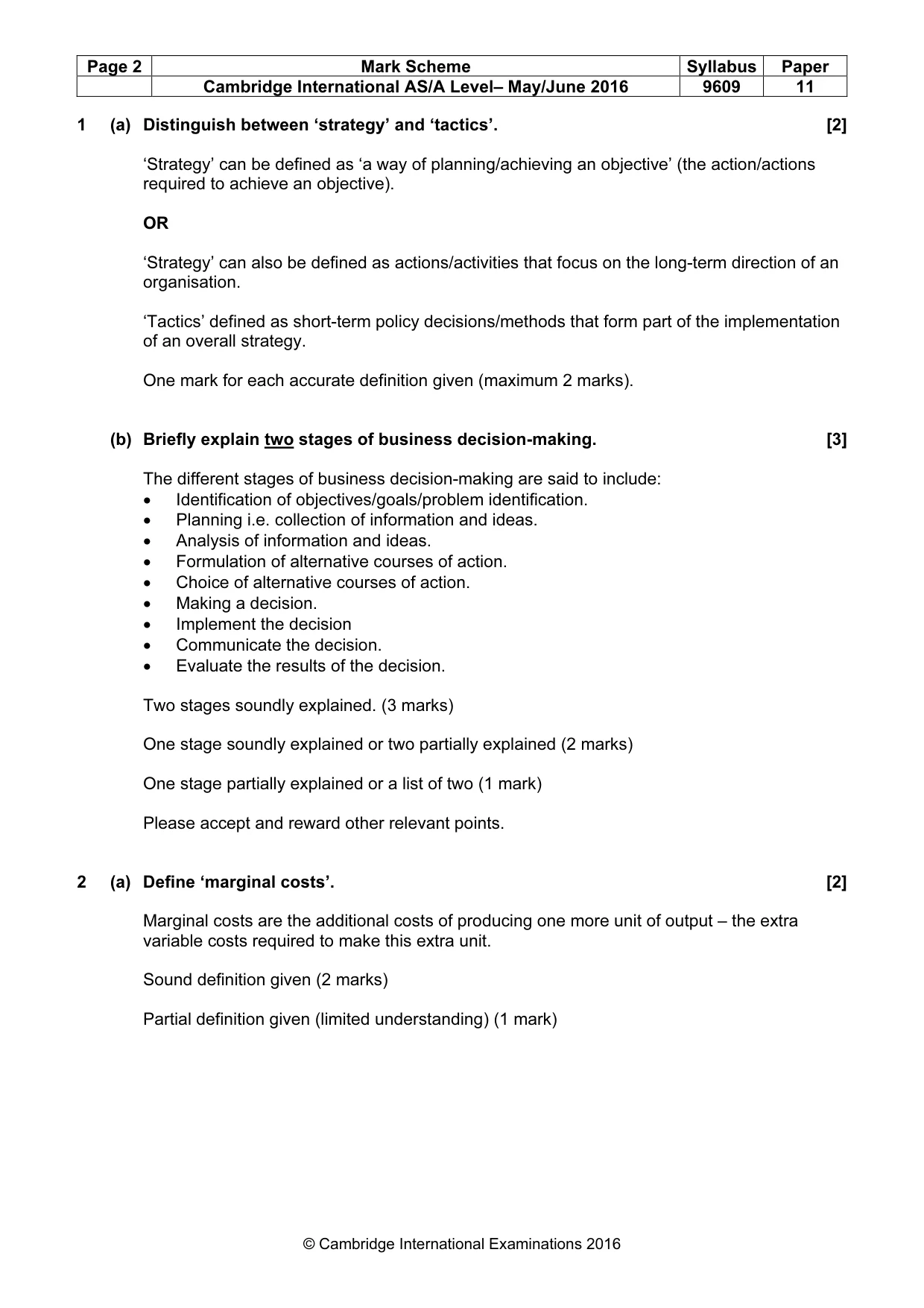 Mark scheme, page 2 of 10
