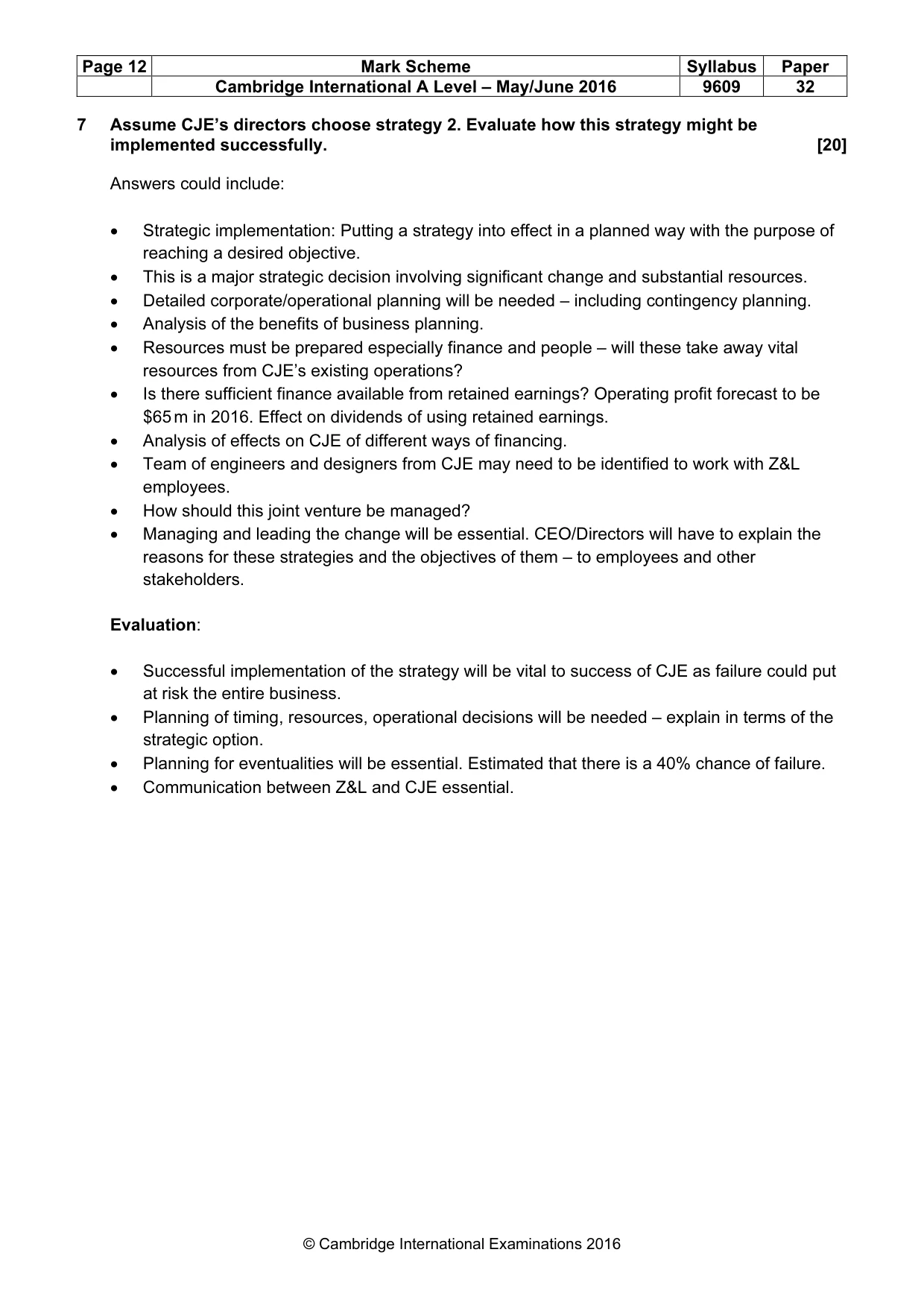 Mark scheme, page 12 of 12