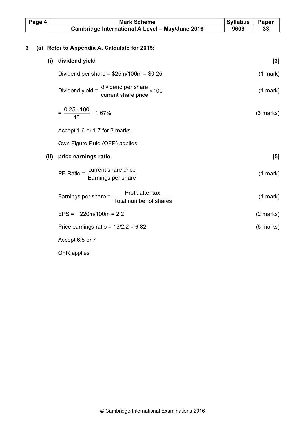 Mark scheme, page 4 of 12