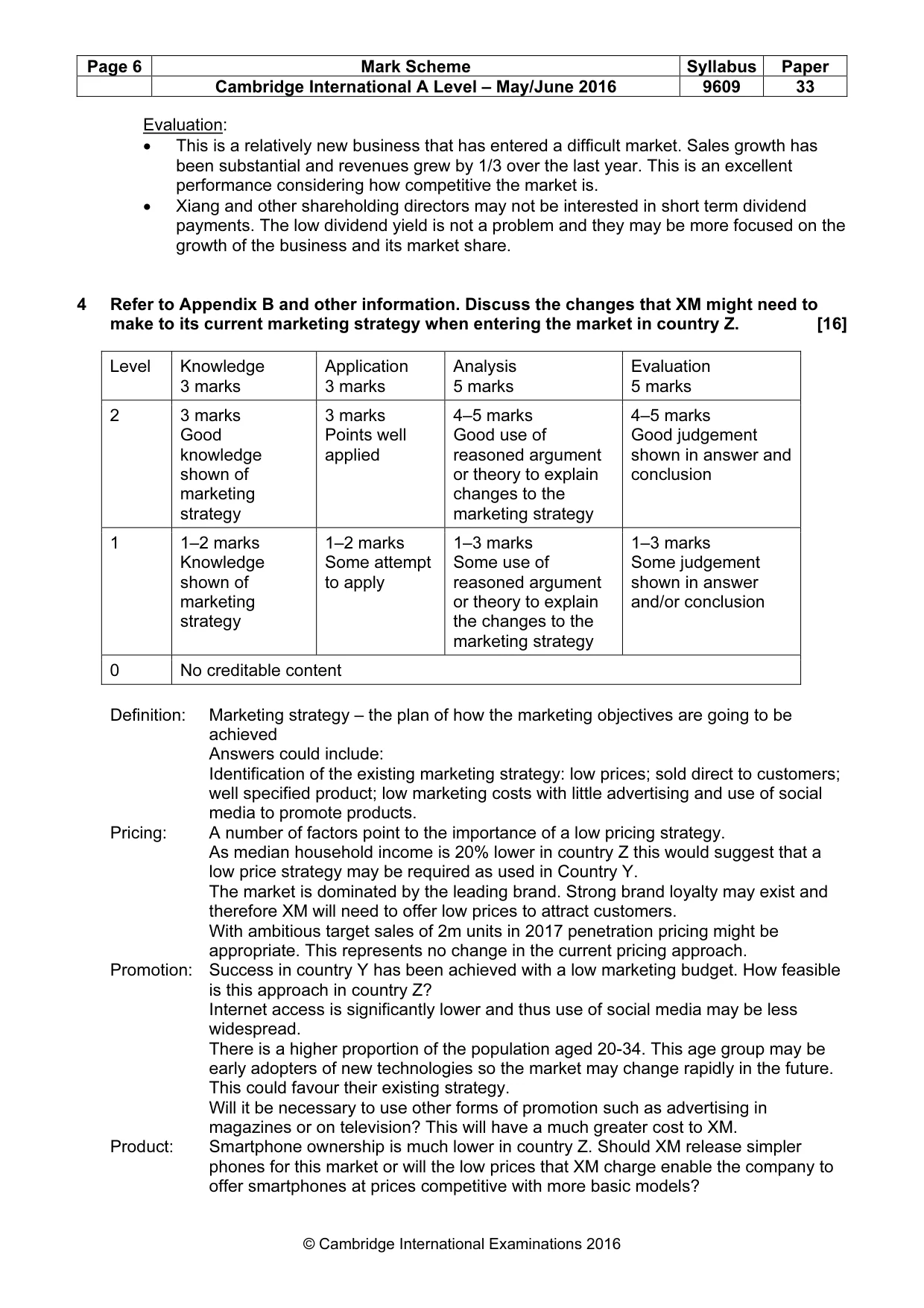Mark scheme, page 6 of 12