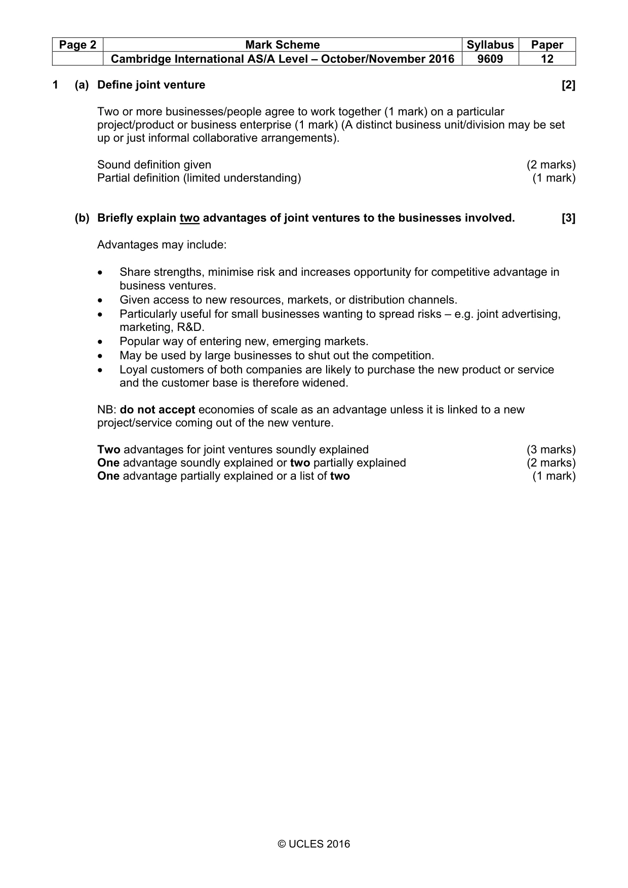 Mark scheme, page 2 of 9