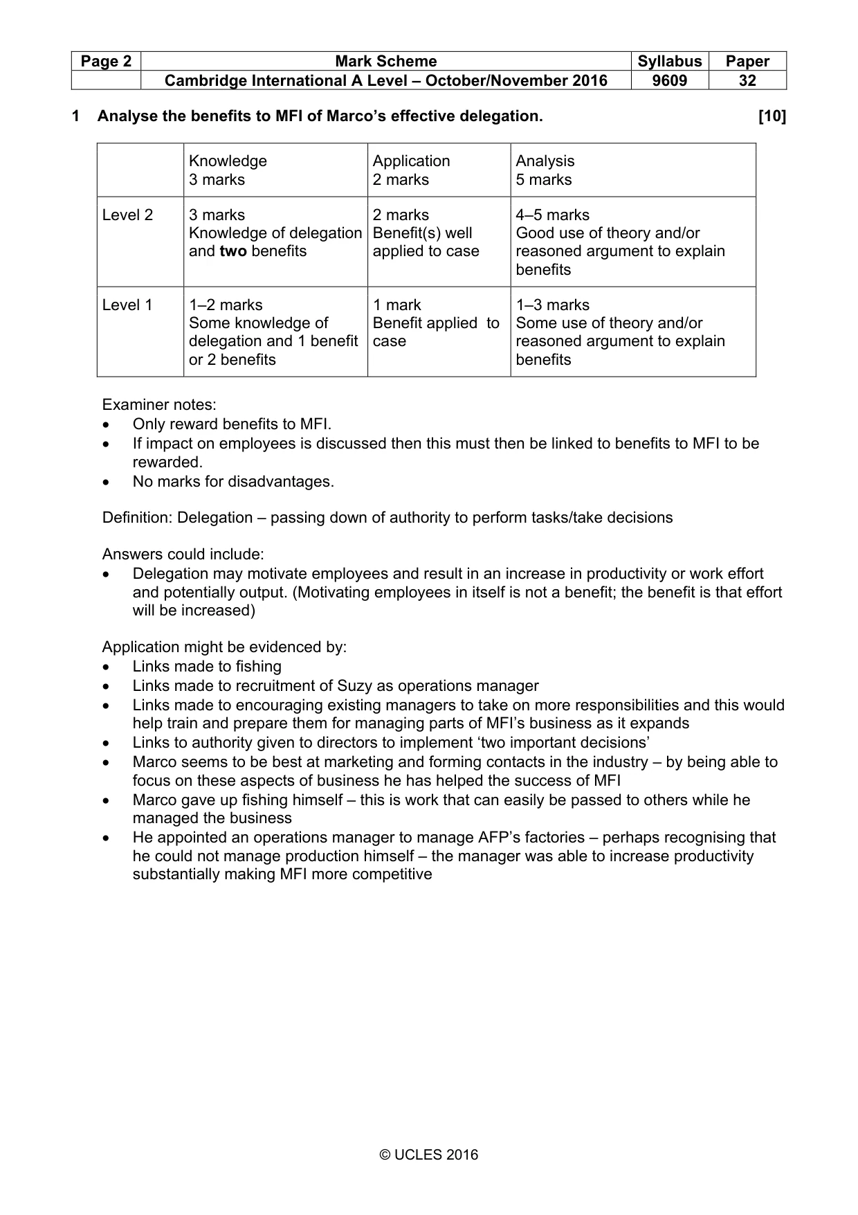 Mark scheme, page 2 of 10