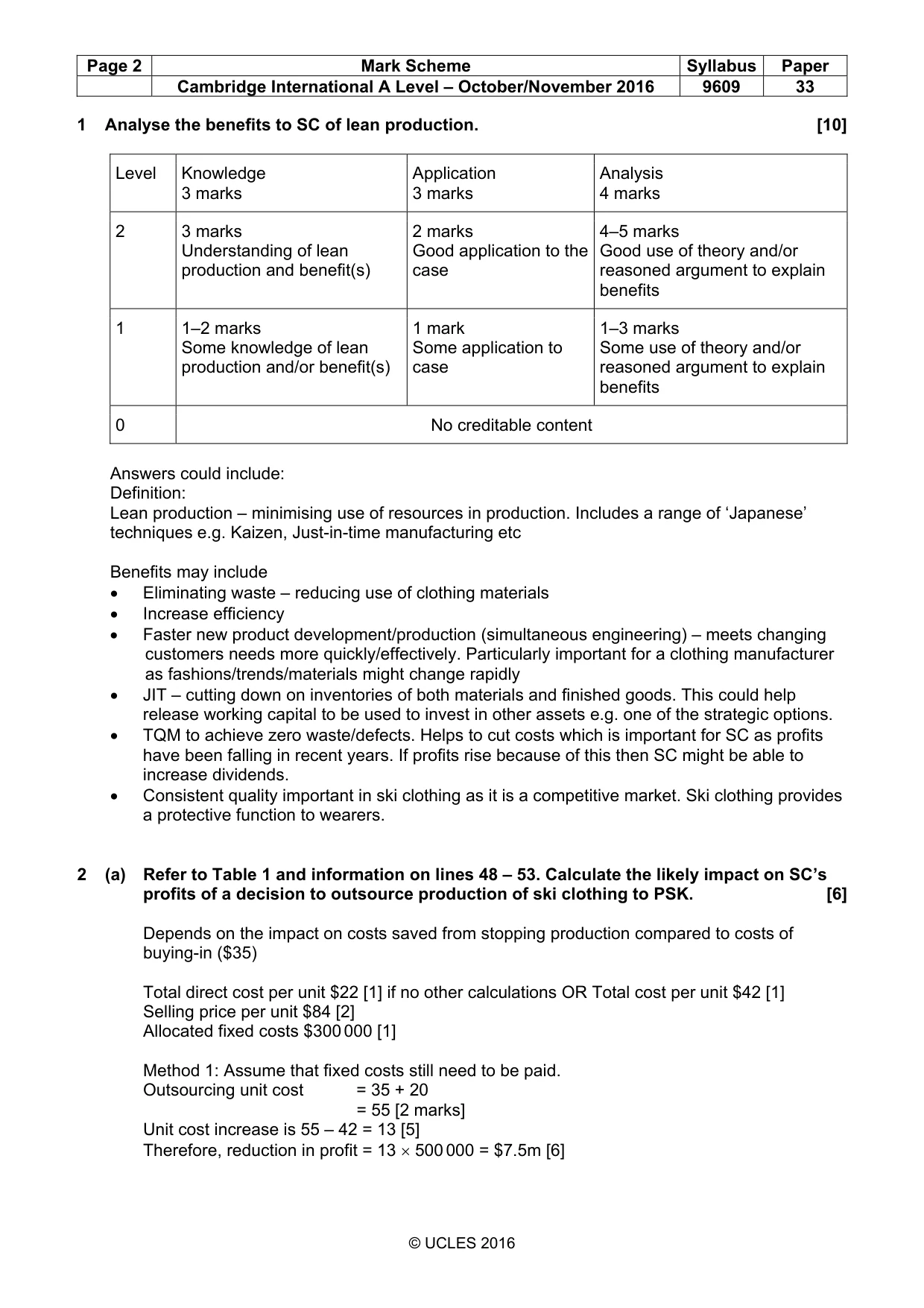 Mark scheme, page 2 of 10