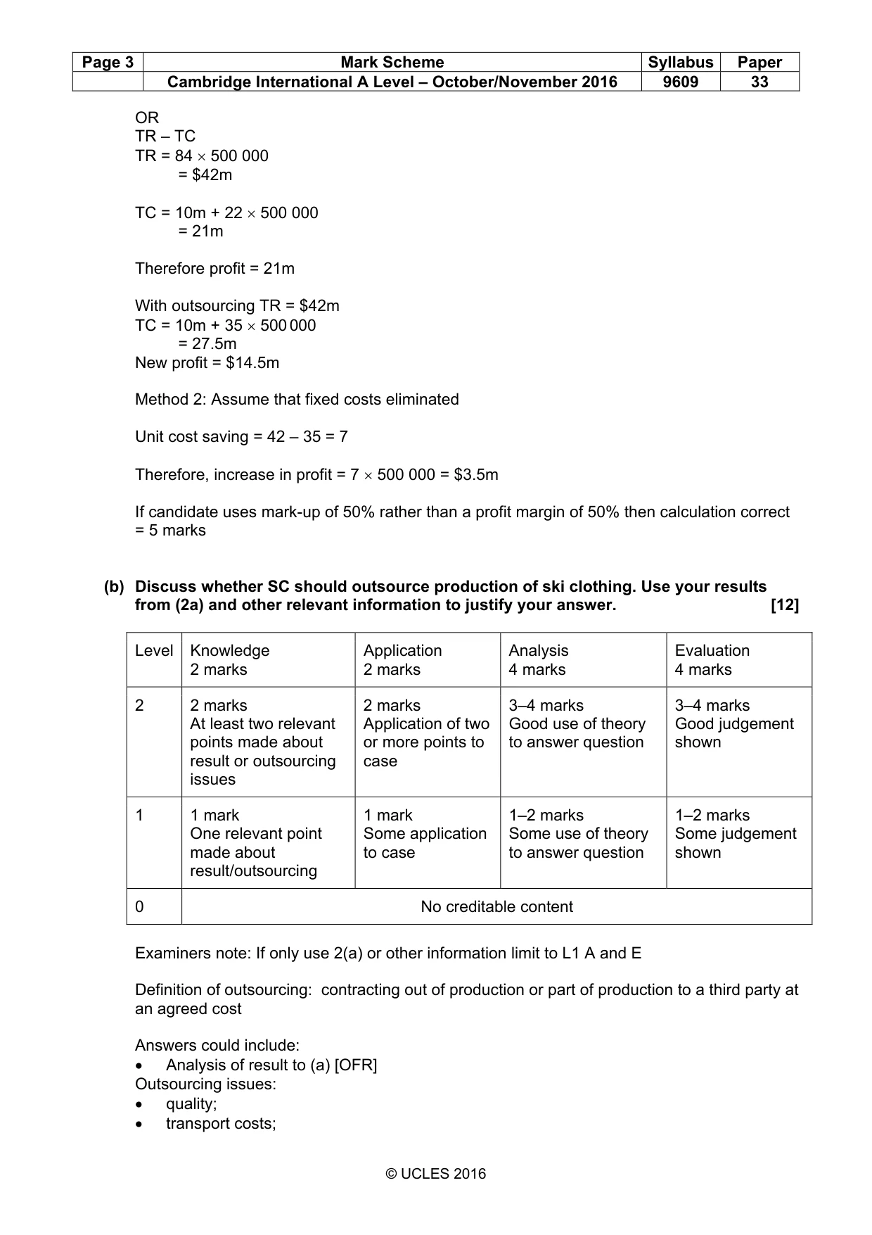 Mark scheme, page 3 of 10