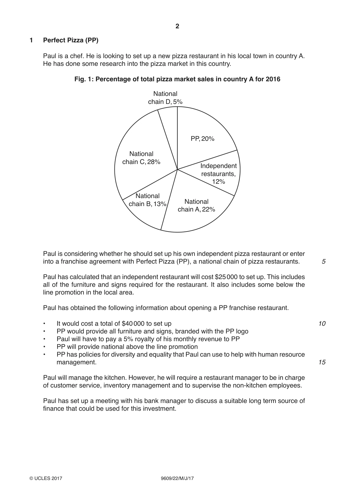 Cambridge A Level Business (for first examination in 2016) 9609 2017 May/June Paper 2 · Variant 2 question paper, page 2 of 4