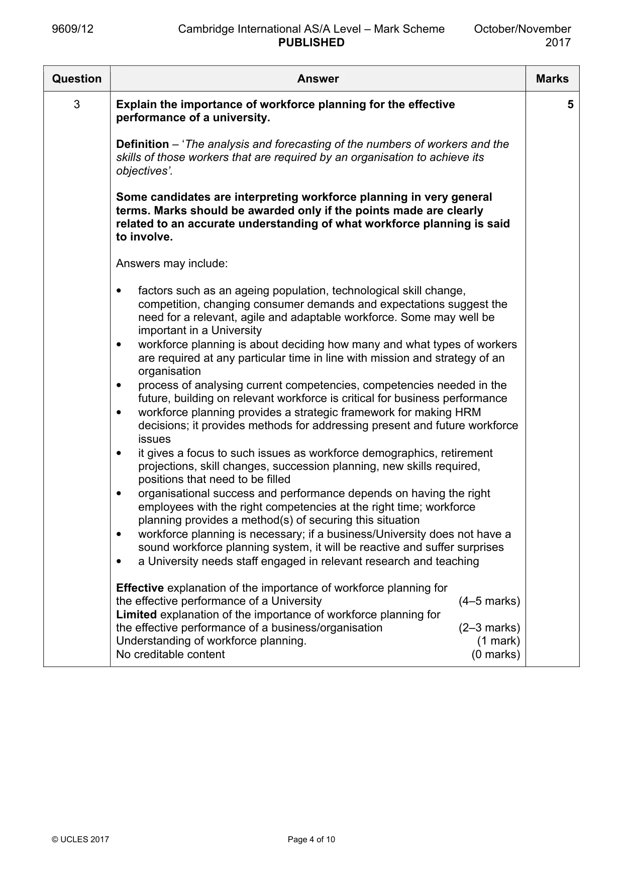 Mark scheme, page 4 of 10