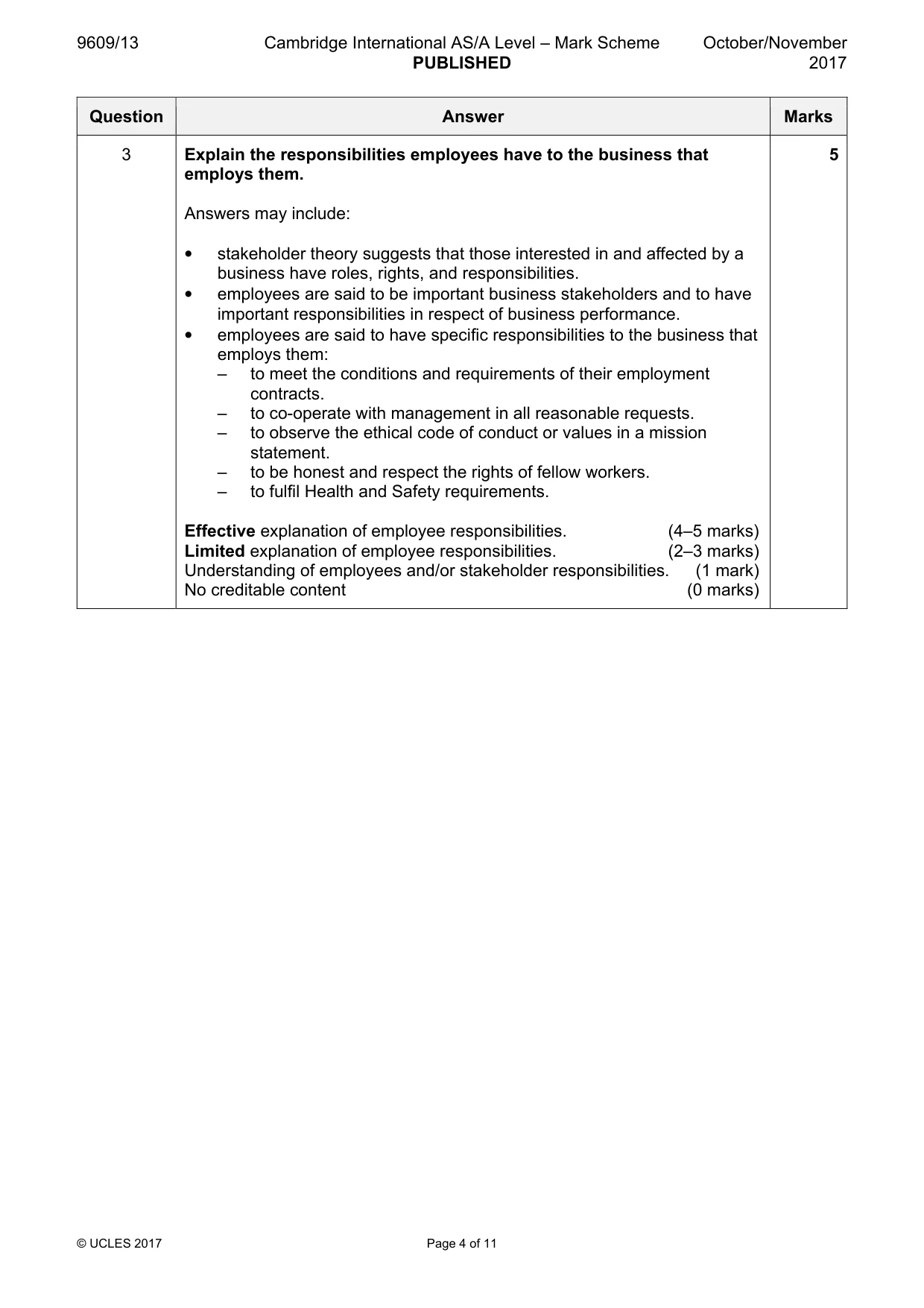 Mark scheme, page 4 of 11