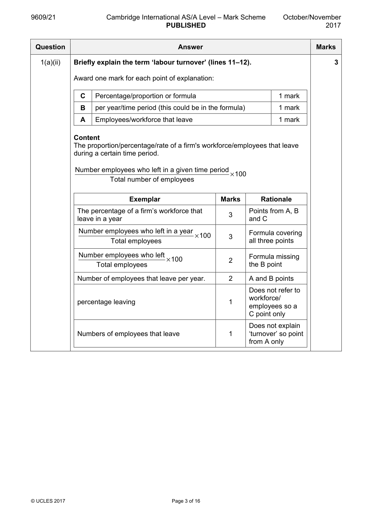 Mark scheme, page 3 of 16