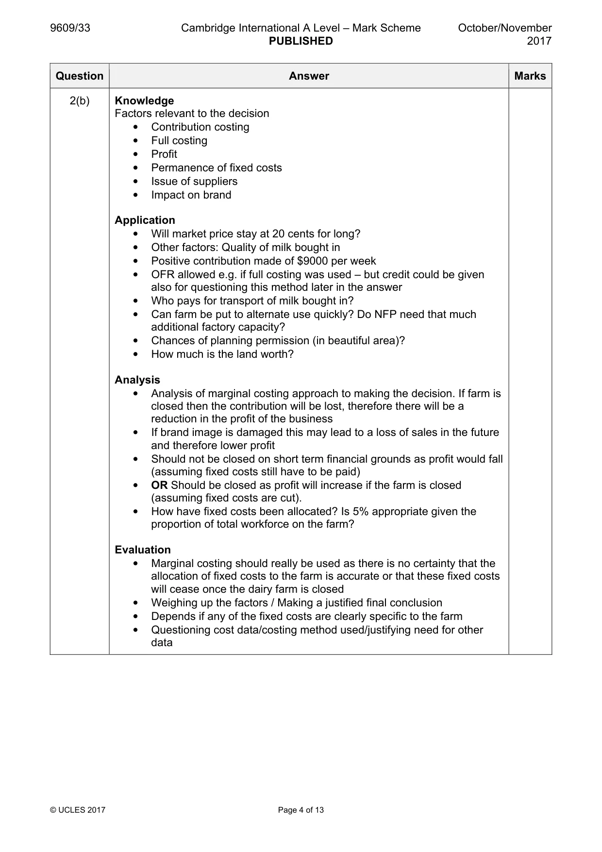 Mark scheme, page 4 of 13