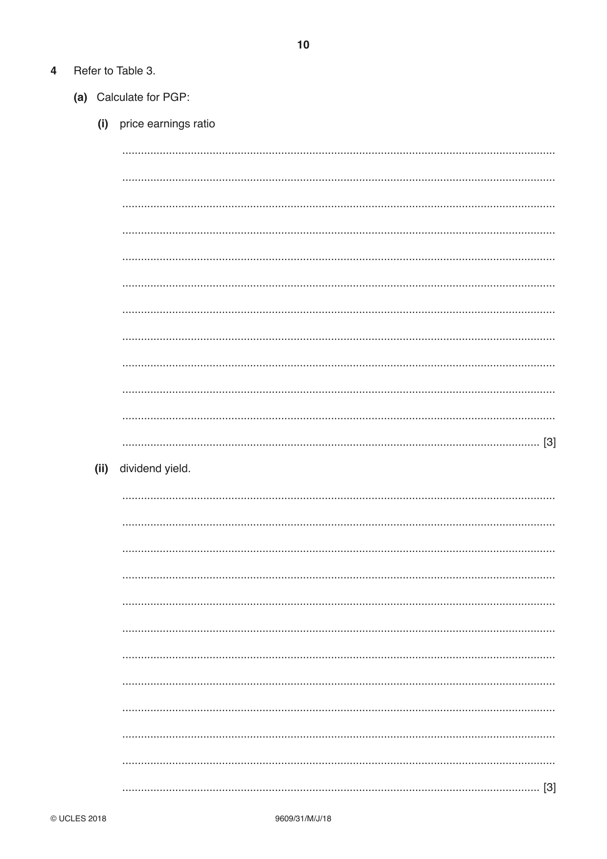 Cambridge A Level Business (for first examination in 2016) 9609 2018 May/June Paper 3 · Variant 1 question paper, page 10 of 20